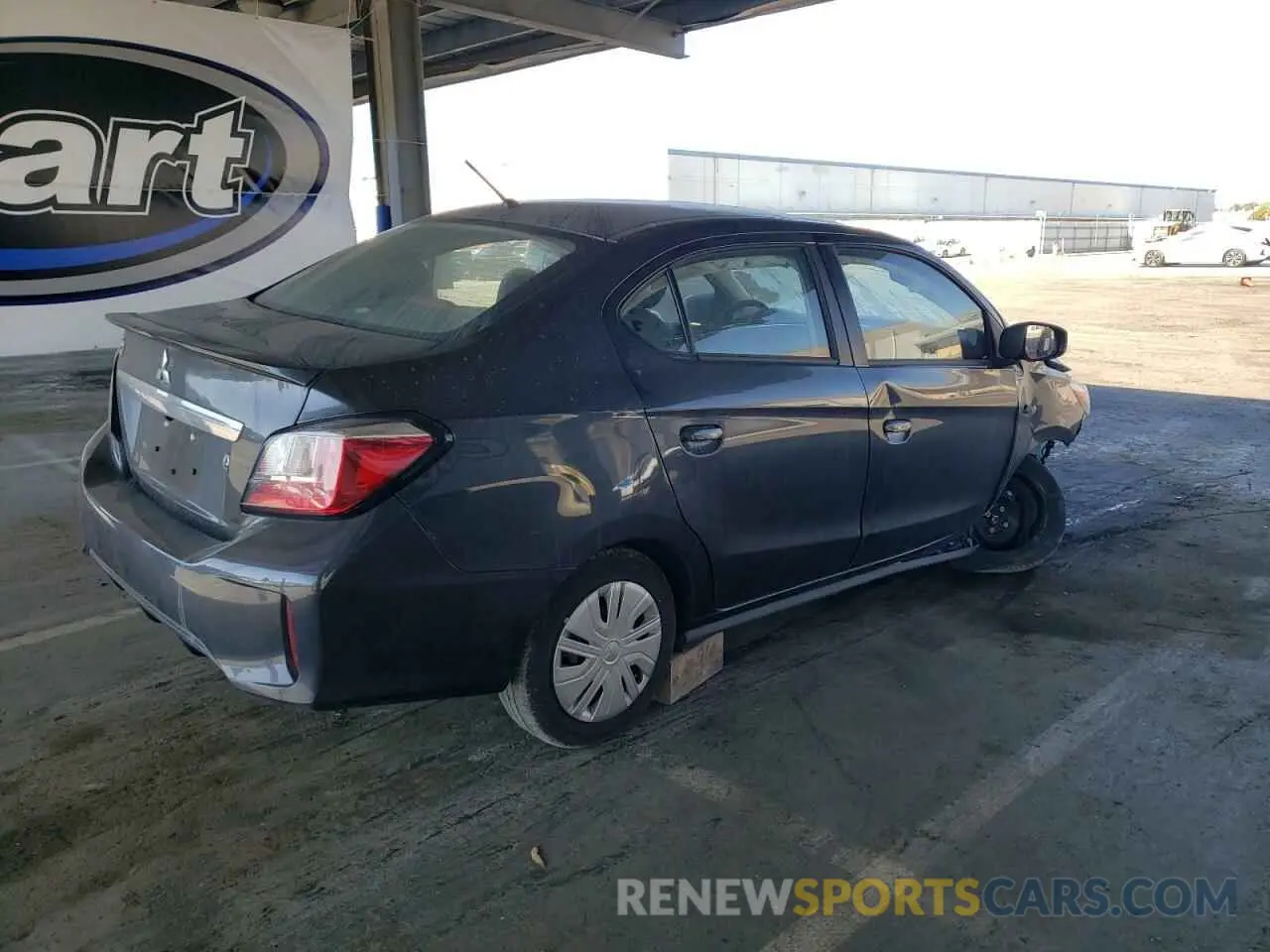 3 Photograph of a damaged car ML32FUFJ9RHF01357 MITSUBISHI MIRAGE 2024