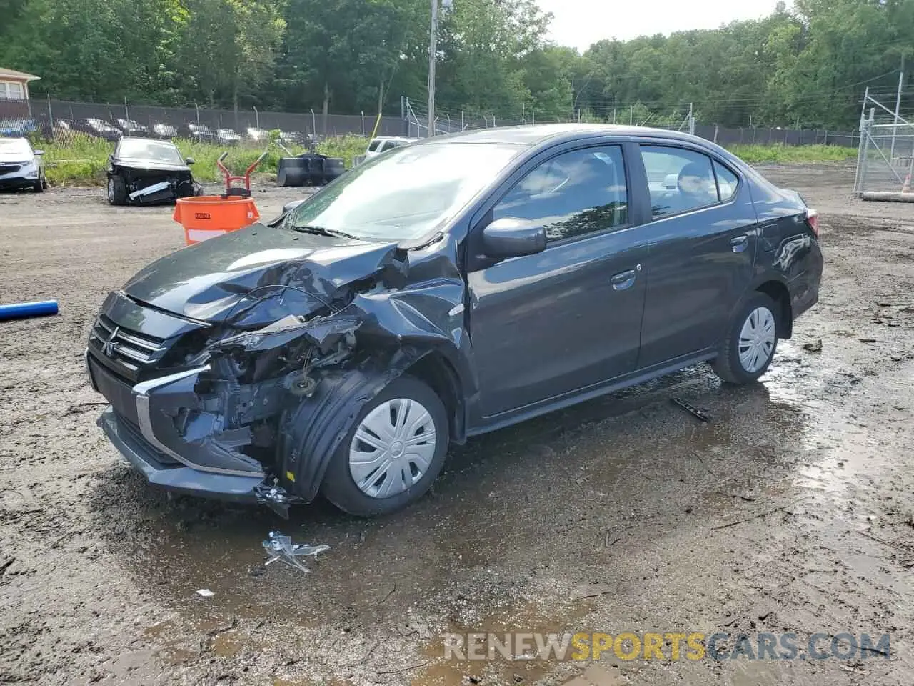 1 Photograph of a damaged car ML32FUFJ9RHF02136 MITSUBISHI MIRAGE 2024