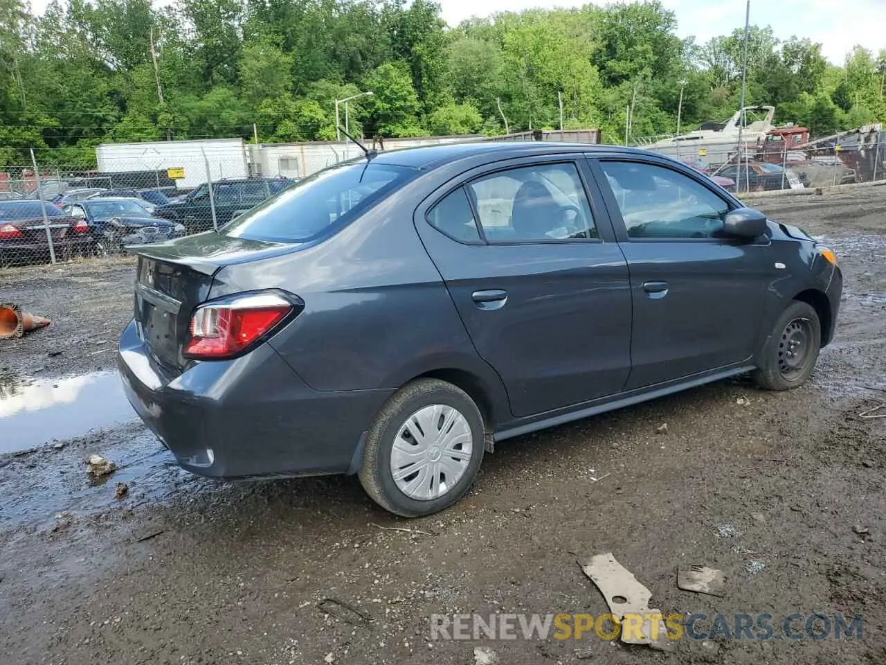 3 Photograph of a damaged car ML32FUFJ9RHF02136 MITSUBISHI MIRAGE 2024