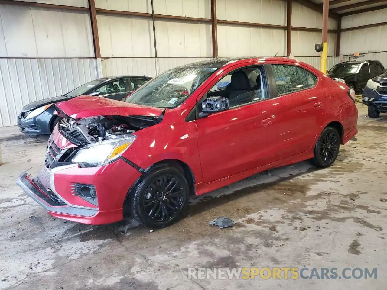 1 Photograph of a damaged car ML32FUFJ9RHF05652 MITSUBISHI MIRAGE 2024