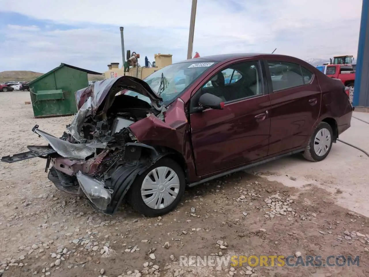 1 Photograph of a damaged car ML32FUFJ9RHF10219 MITSUBISHI MIRAGE 2024