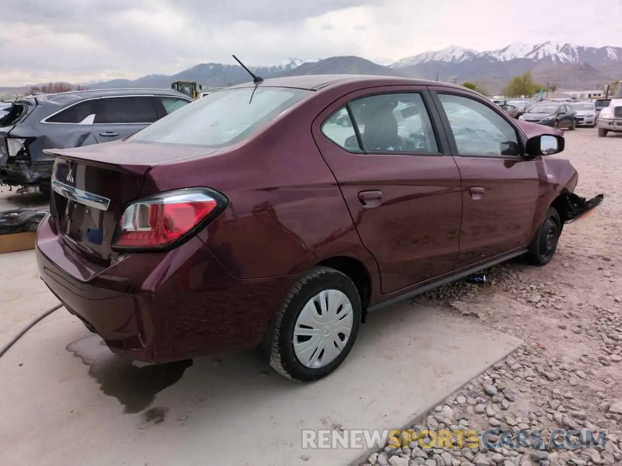 3 Photograph of a damaged car ML32FUFJ9RHF10219 MITSUBISHI MIRAGE 2024
