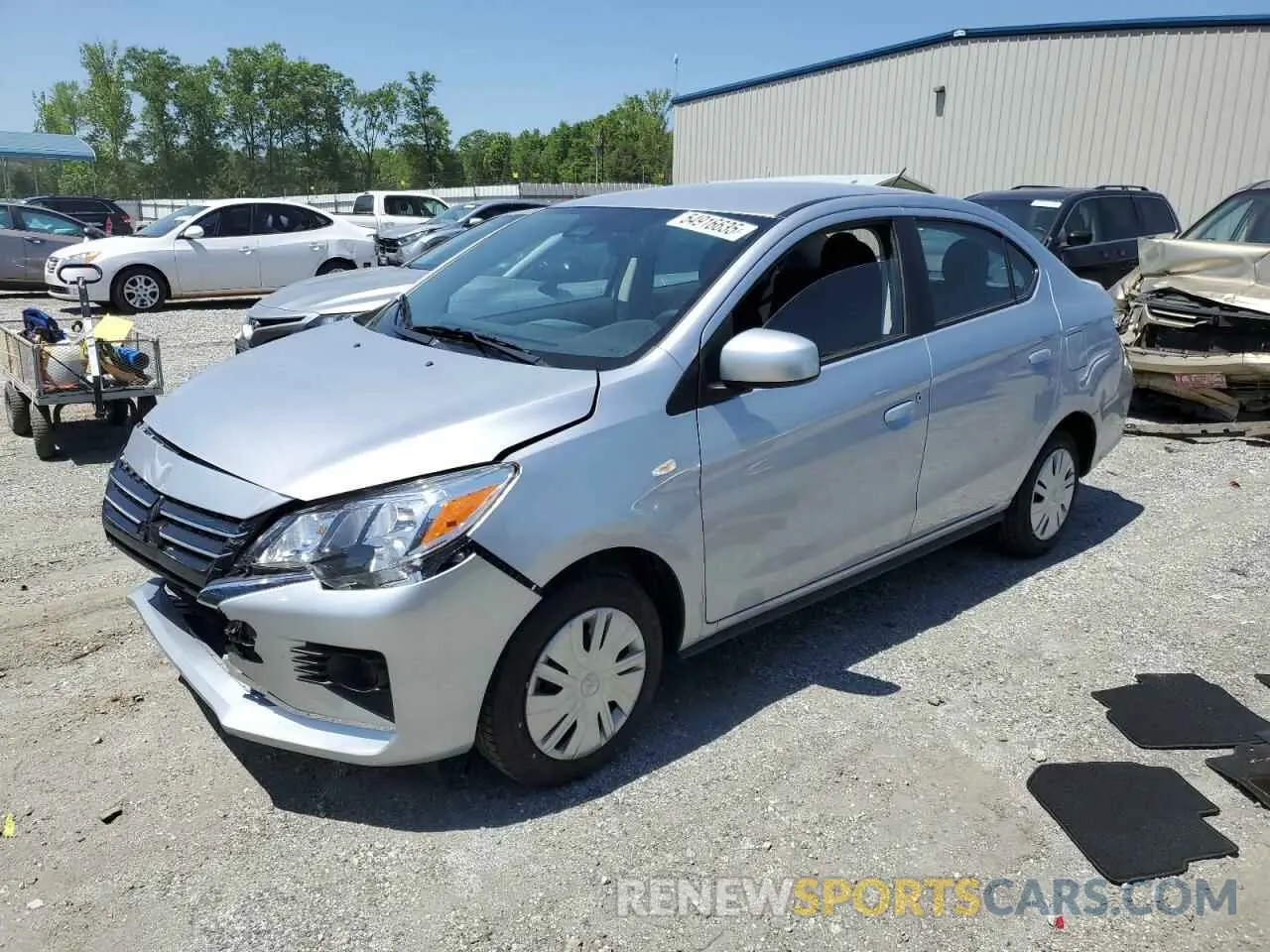 1 Photograph of a damaged car ML32FUFJ9RHF15498 MITSUBISHI MIRAGE 2024
