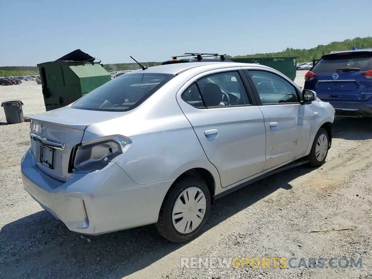 3 Photograph of a damaged car ML32FUFJ9RHF15498 MITSUBISHI MIRAGE 2024