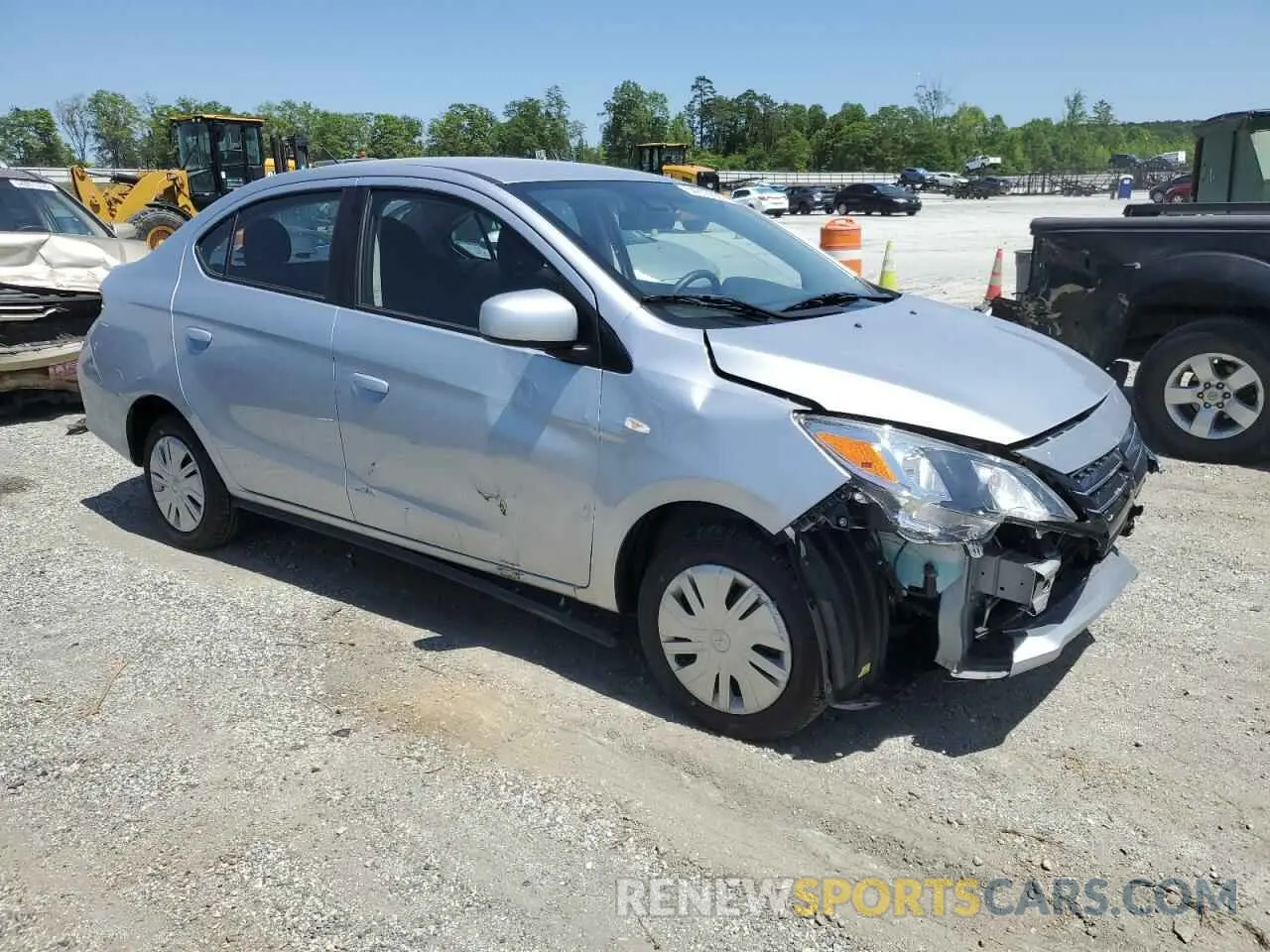 4 Photograph of a damaged car ML32FUFJ9RHF15498 MITSUBISHI MIRAGE 2024
