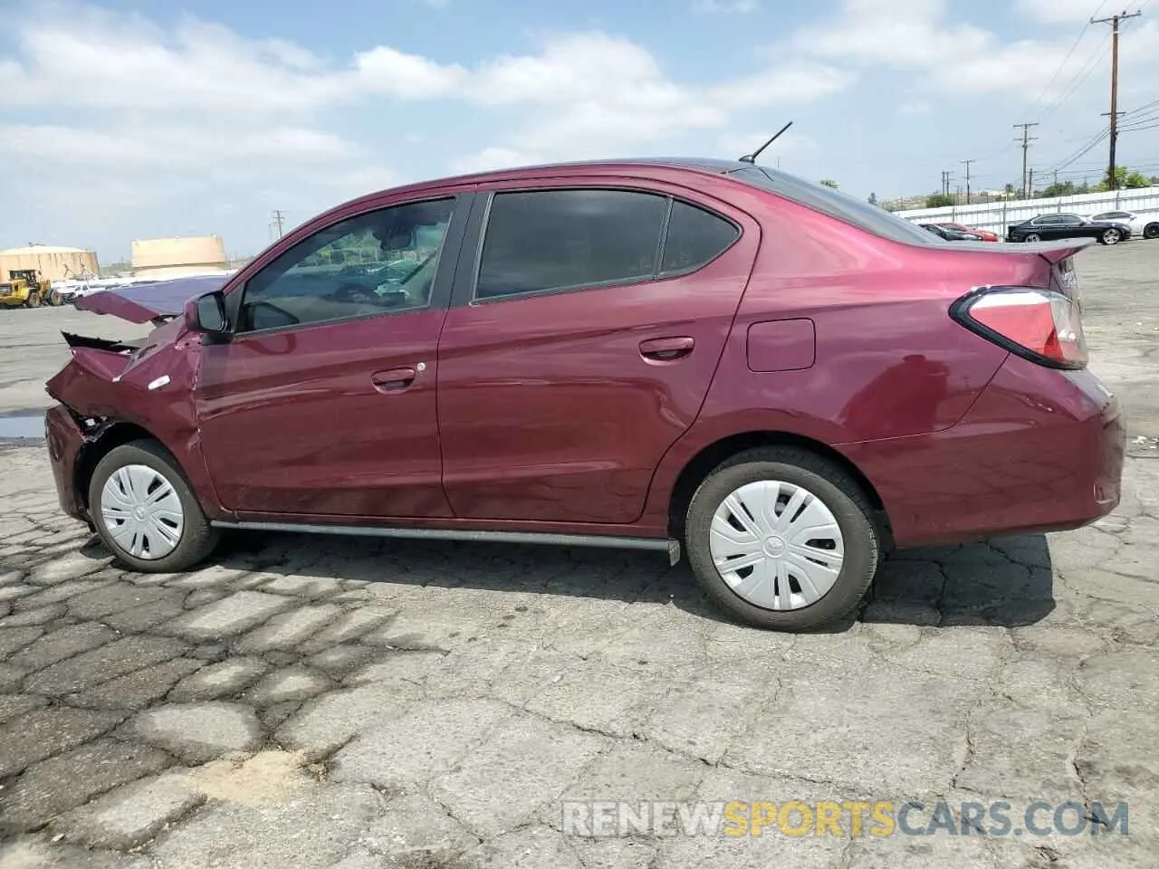 2 Photograph of a damaged car ML32FUFJXRHF01755 MITSUBISHI MIRAGE 2024