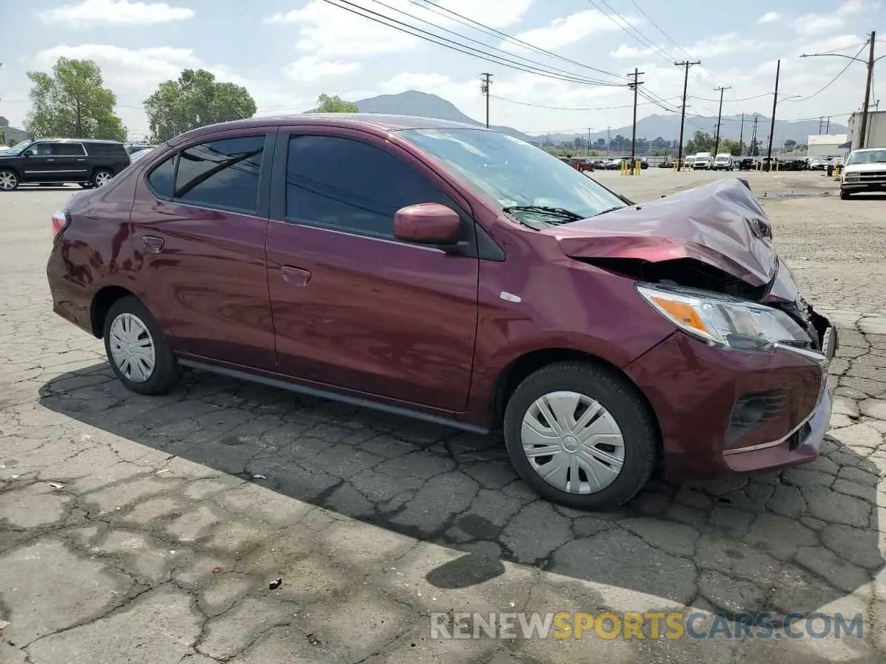 4 Photograph of a damaged car ML32FUFJXRHF01755 MITSUBISHI MIRAGE 2024