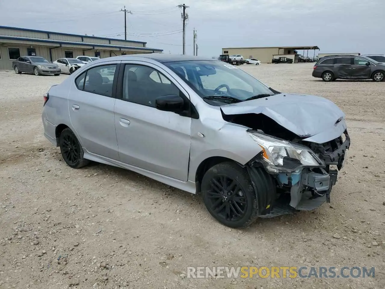 4 Photograph of a damaged car ML32FUFJXRHF02498 MITSUBISHI MIRAGE 2024