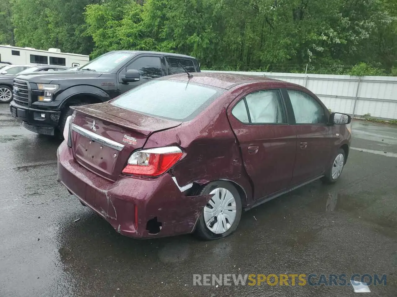 3 Photograph of a damaged car ML32FUFJXRHF09872 MITSUBISHI MIRAGE 2024
