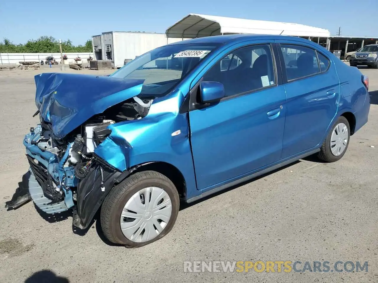 1 Photograph of a damaged car ML32FUFJXRHF12996 MITSUBISHI MIRAGE 2024