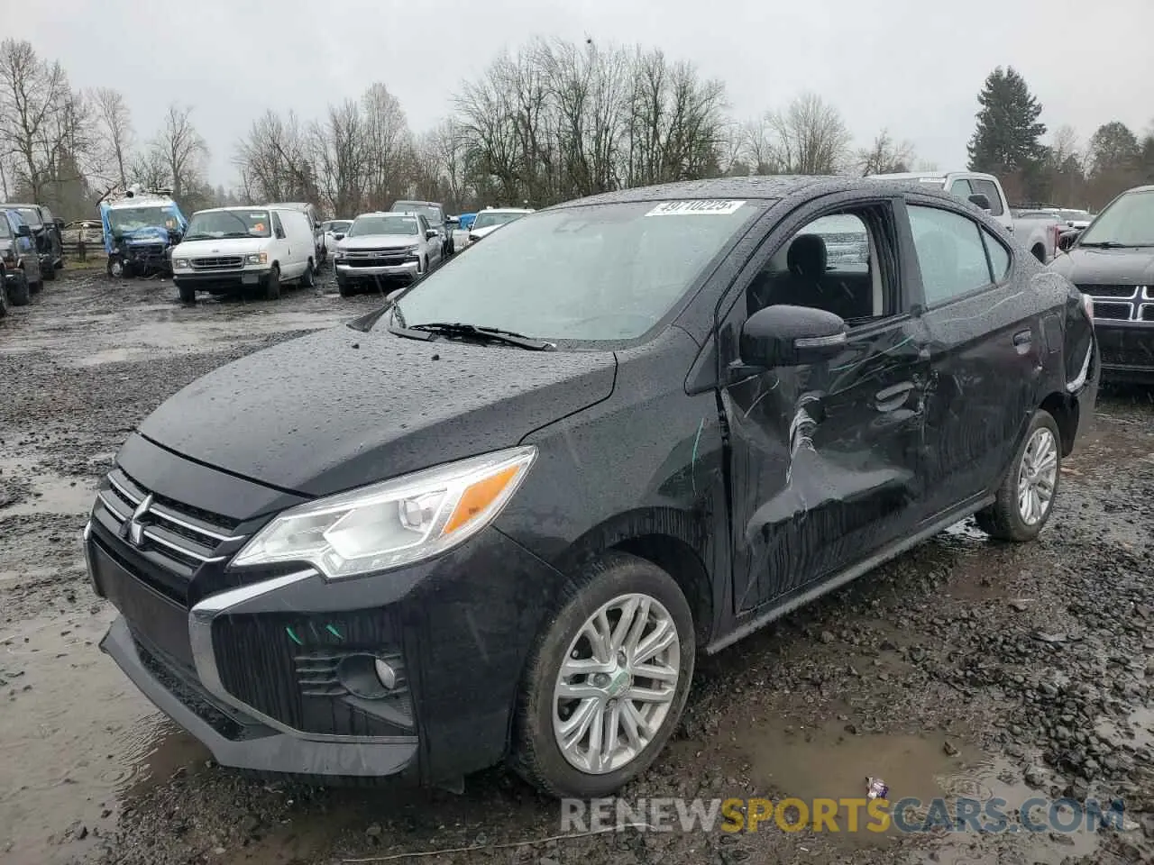 1 Photograph of a damaged car ML32FVFJ4RHF08545 MITSUBISHI MIRAGE 2024