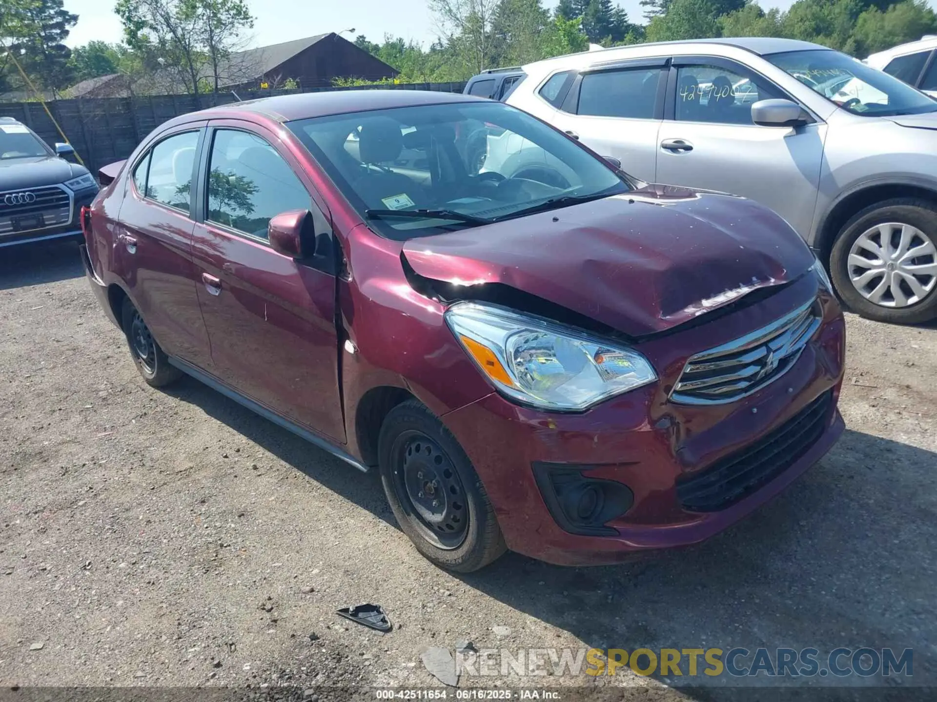1 Photograph of a damaged car ML32F3FJ2KHF09705 MITSUBISHI MIRAGE G4 2019