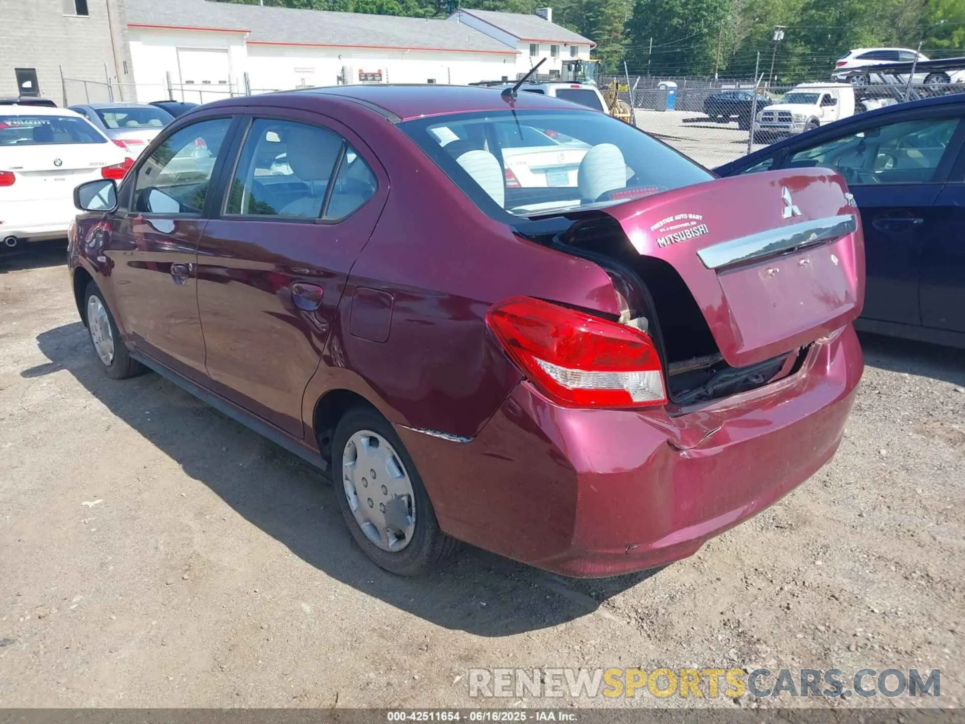 3 Photograph of a damaged car ML32F3FJ2KHF09705 MITSUBISHI MIRAGE G4 2019
