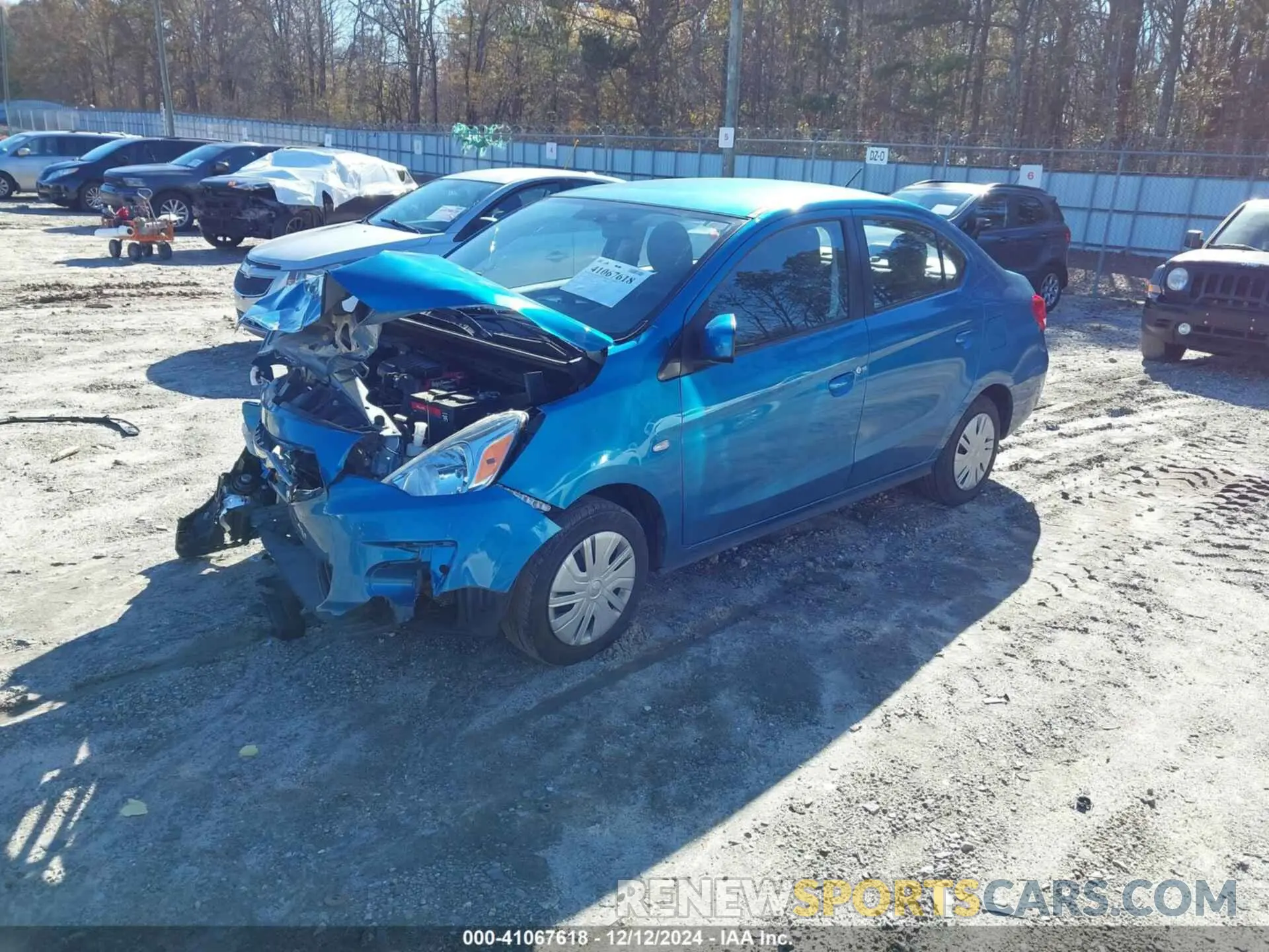 2 Photograph of a damaged car ML32F3FJ2KHF15701 MITSUBISHI MIRAGE G4 2019