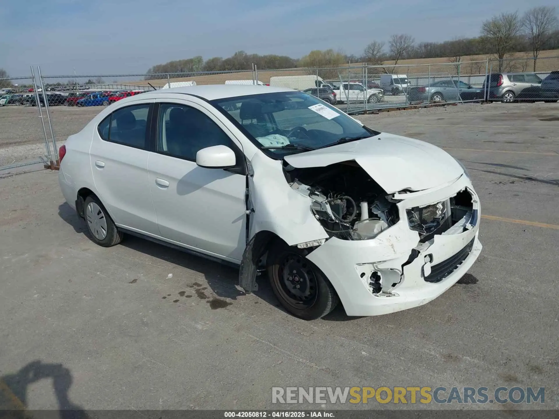 1 Photograph of a damaged car ML32F3FJ3KHF07848 MITSUBISHI MIRAGE G4 2019