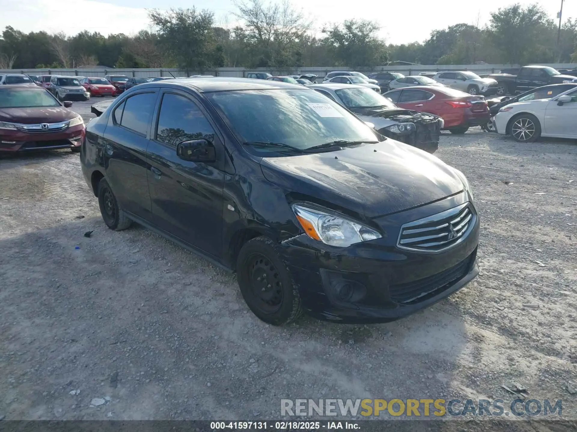1 Photograph of a damaged car ML32F3FJ3KHF17201 MITSUBISHI MIRAGE G4 2019