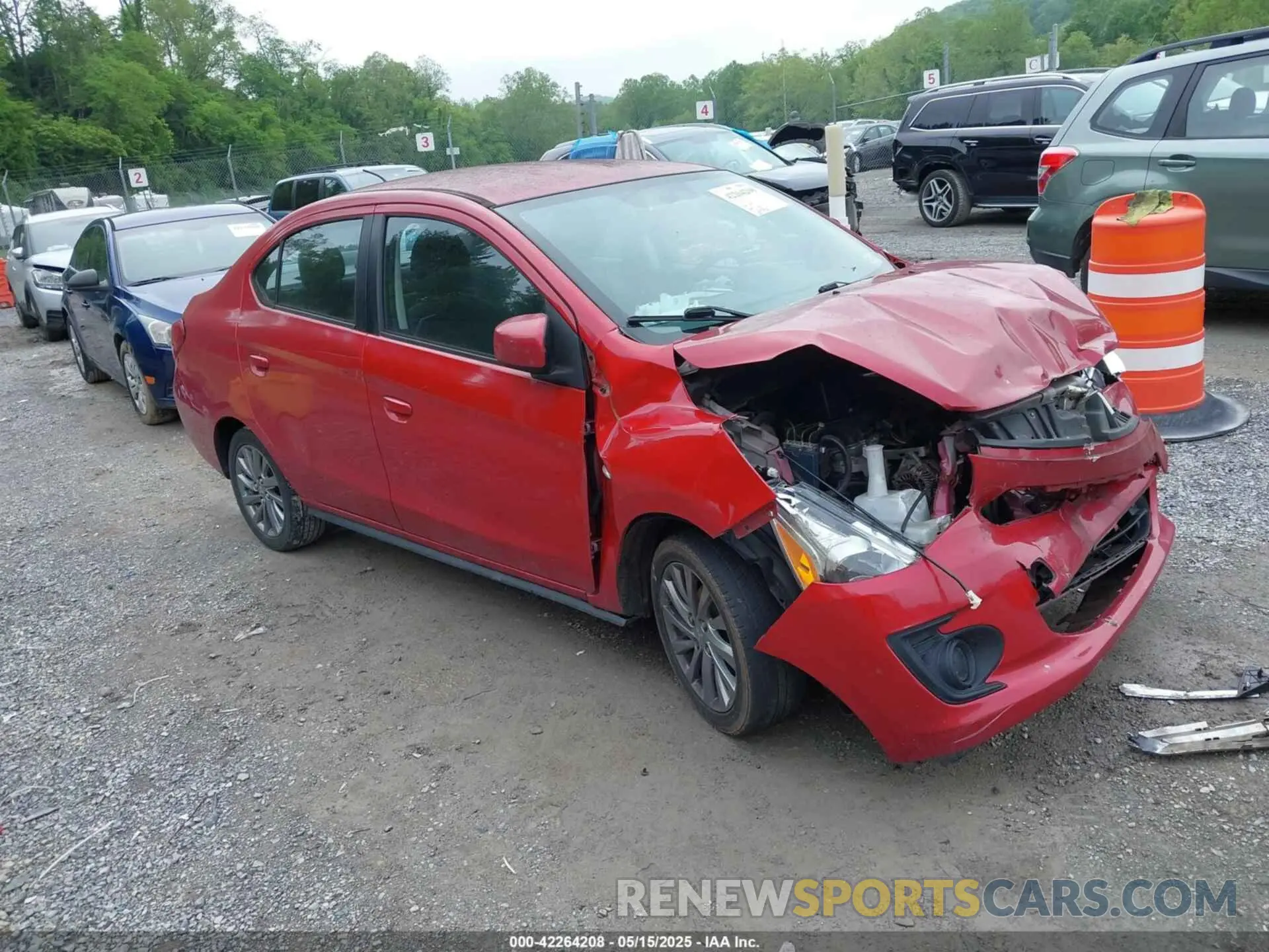 1 Photograph of a damaged car ML32F3FJ4KHF11780 MITSUBISHI MIRAGE G4 2019