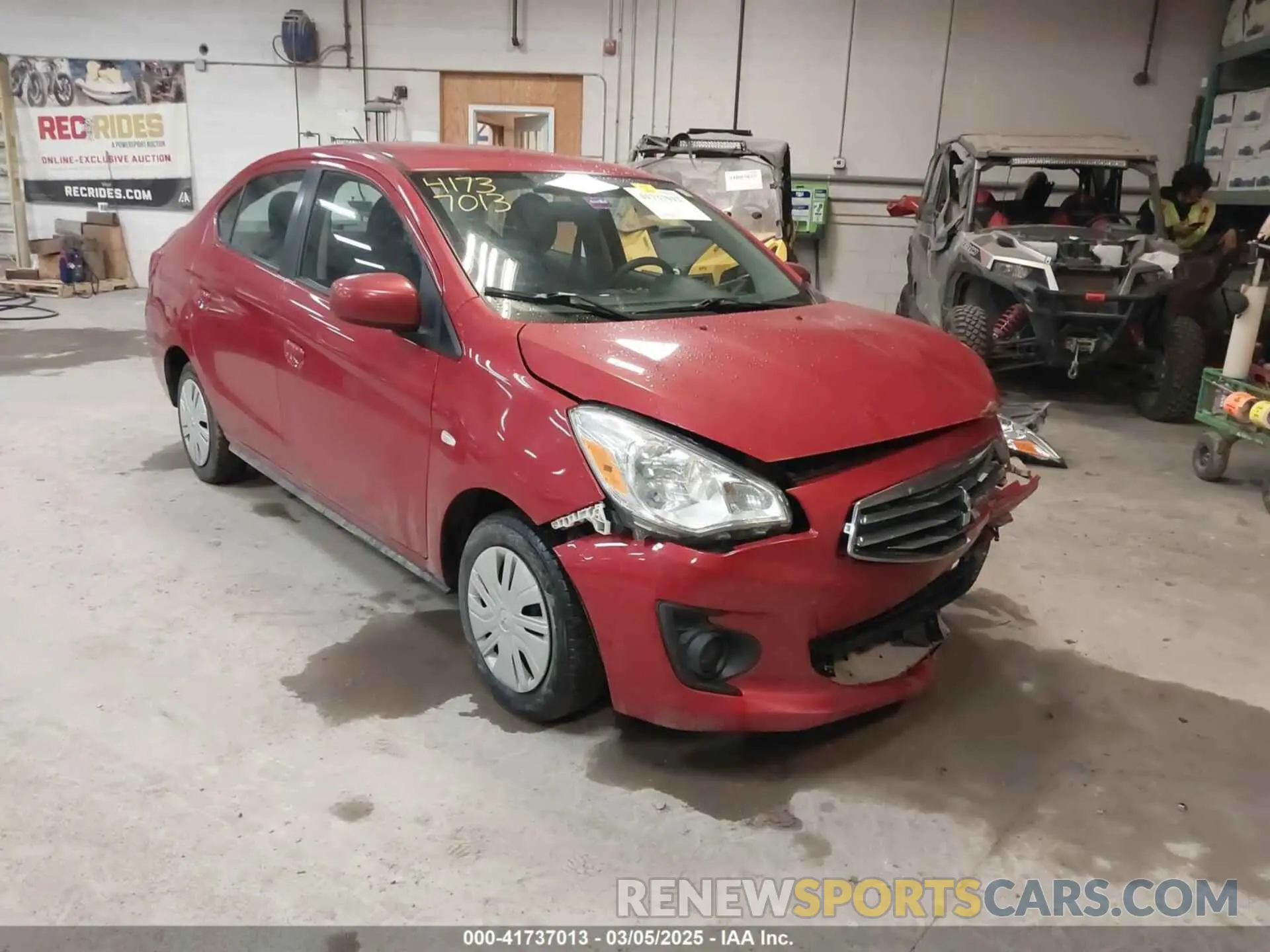 1 Photograph of a damaged car ML32F3FJ5KHF01016 MITSUBISHI MIRAGE G4 2019