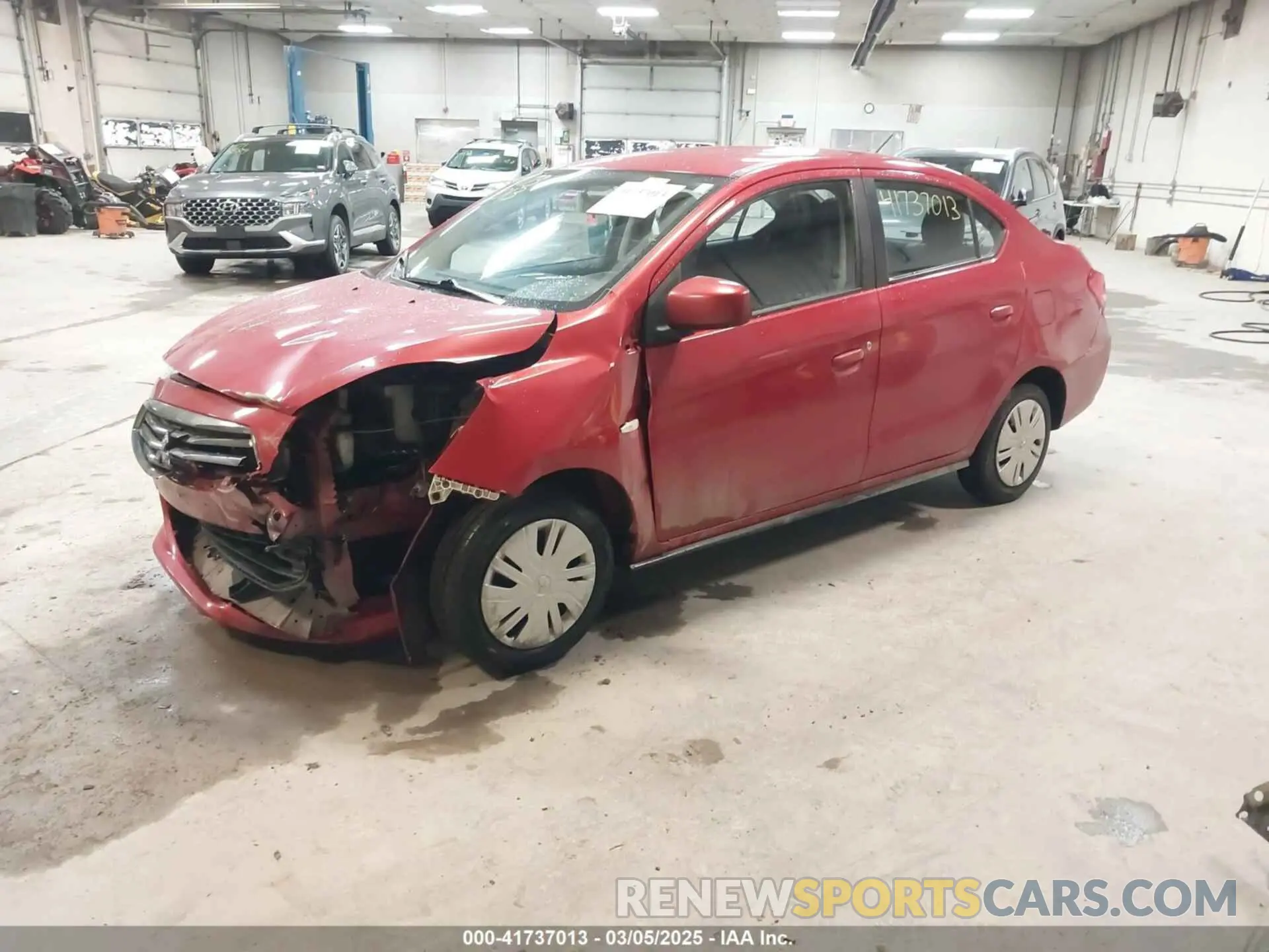 2 Photograph of a damaged car ML32F3FJ5KHF01016 MITSUBISHI MIRAGE G4 2019