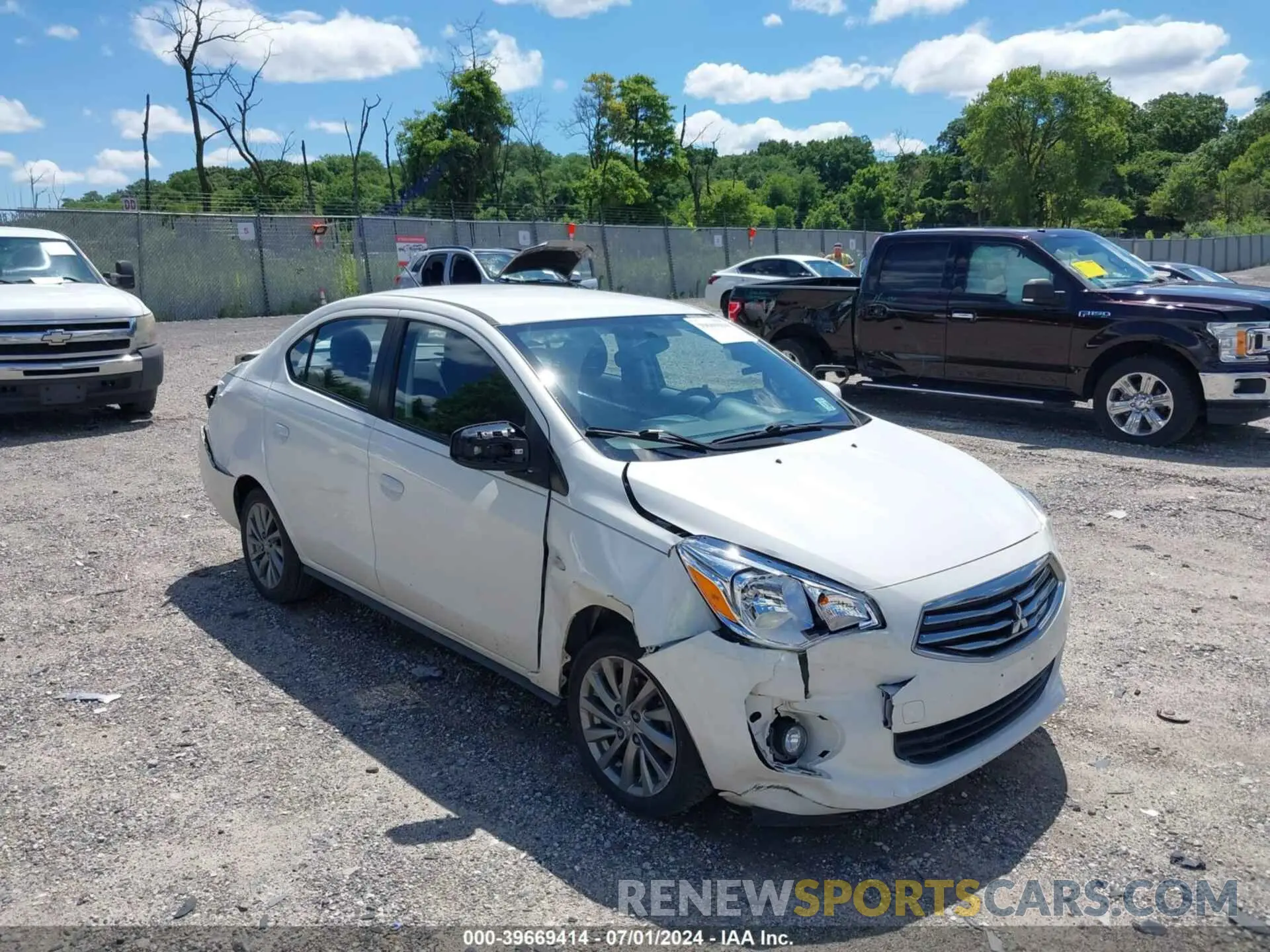1 Photograph of a damaged car ML32F3FJ5KHF08631 MITSUBISHI MIRAGE G4 2019
