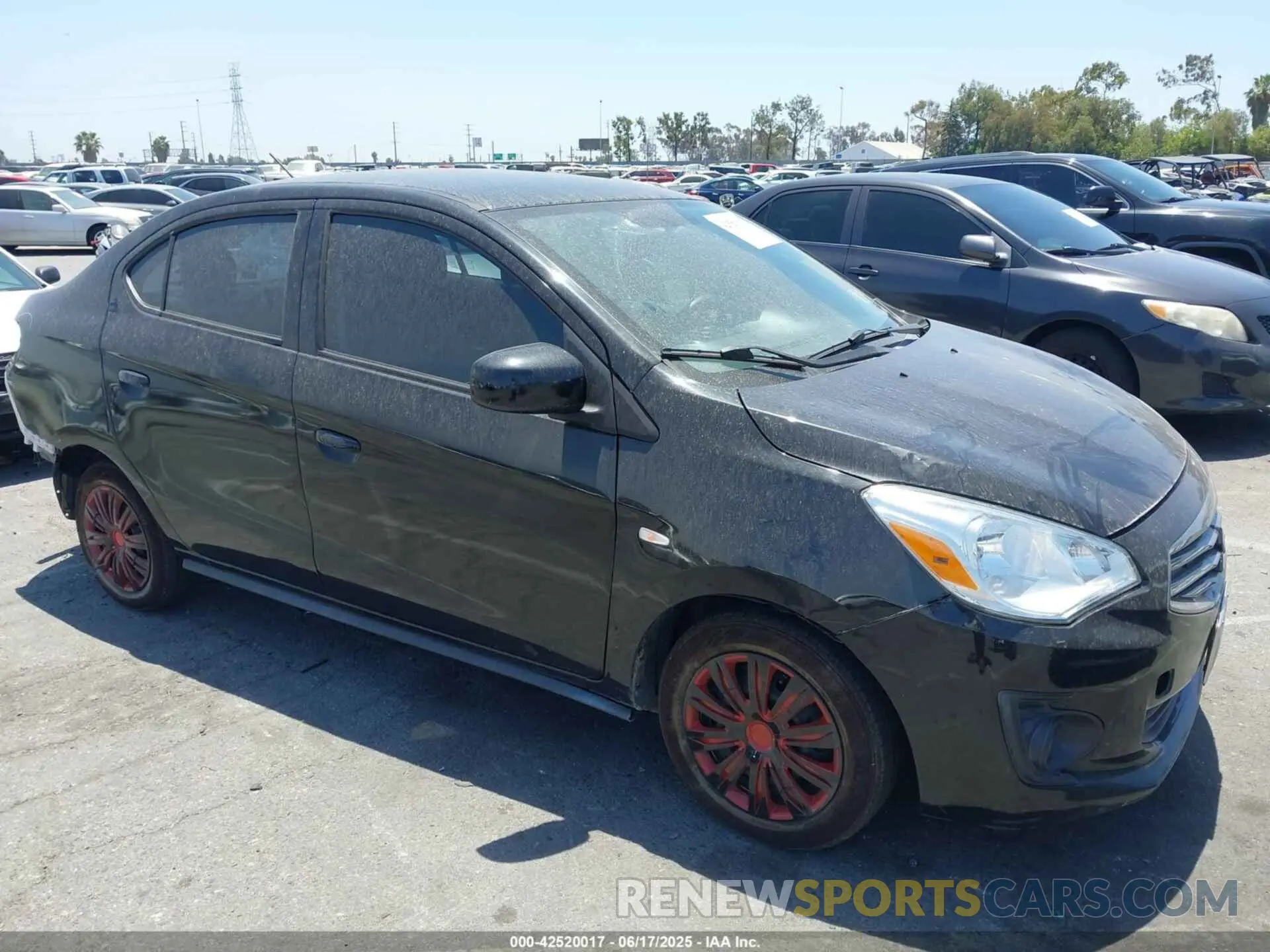 1 Photograph of a damaged car ML32F3FJ5KHF15482 MITSUBISHI MIRAGE G4 2019