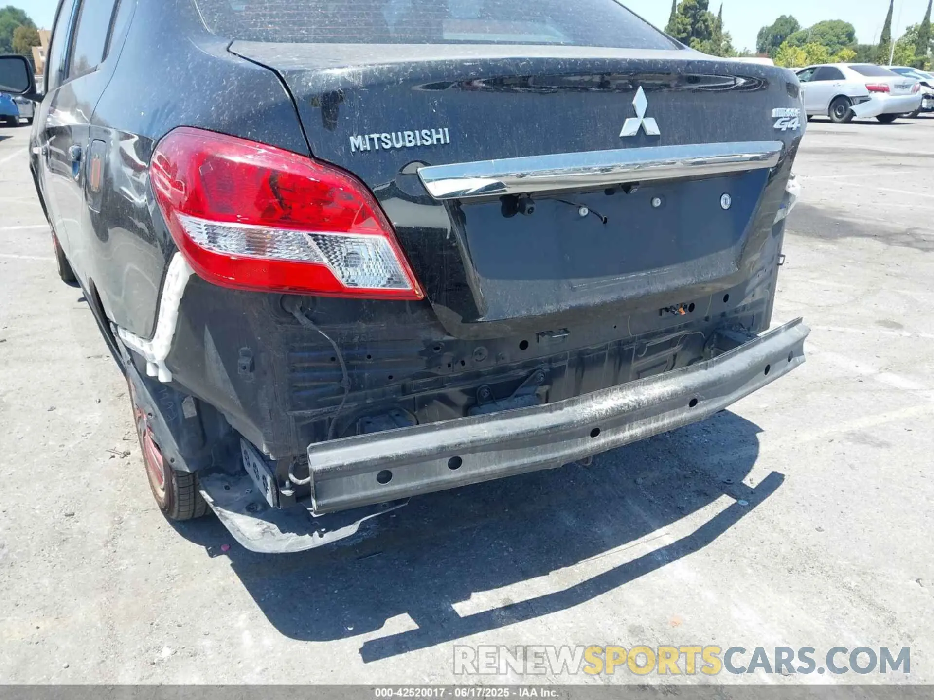 6 Photograph of a damaged car ML32F3FJ5KHF15482 MITSUBISHI MIRAGE G4 2019