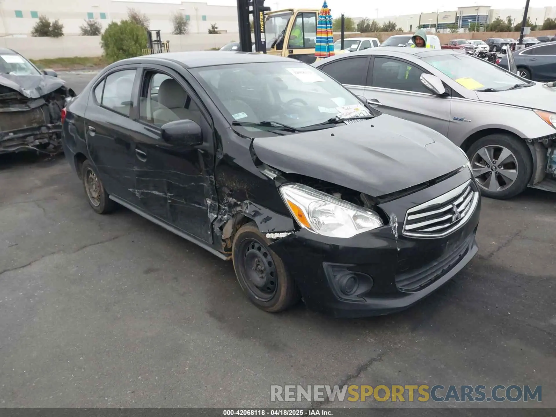 1 Photograph of a damaged car ML32F3FJ5KHF17975 MITSUBISHI MIRAGE G4 2019