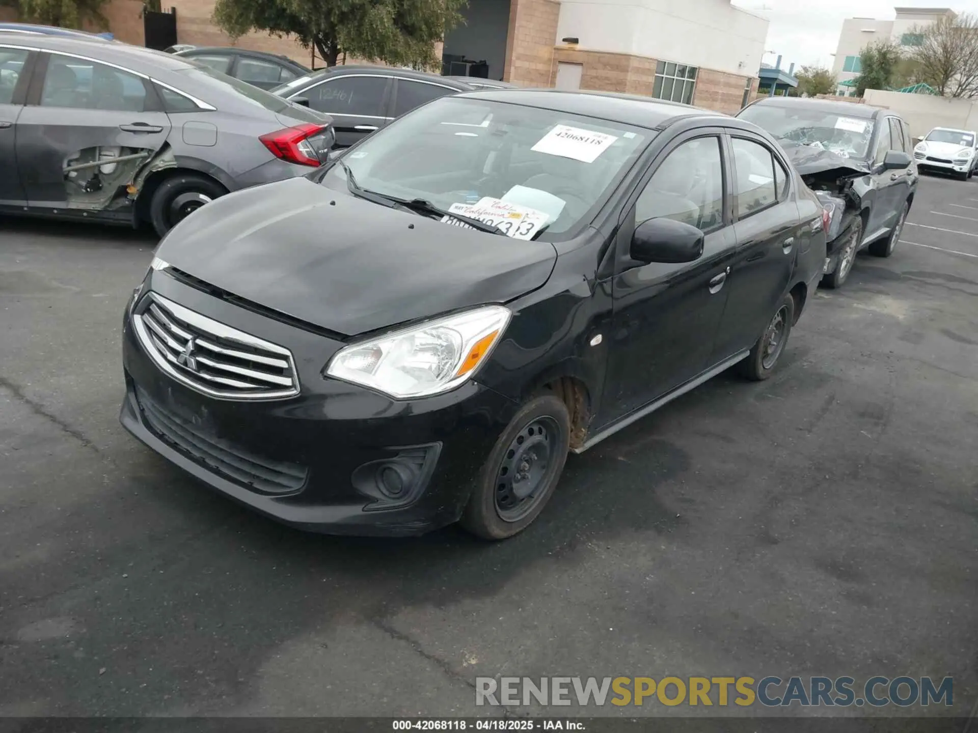2 Photograph of a damaged car ML32F3FJ5KHF17975 MITSUBISHI MIRAGE G4 2019