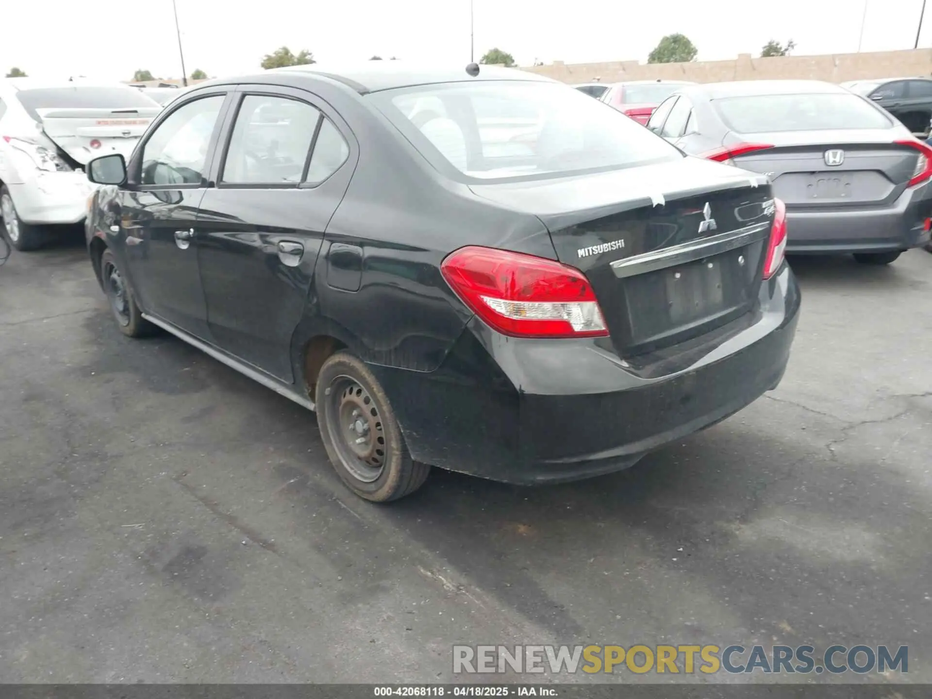 3 Photograph of a damaged car ML32F3FJ5KHF17975 MITSUBISHI MIRAGE G4 2019