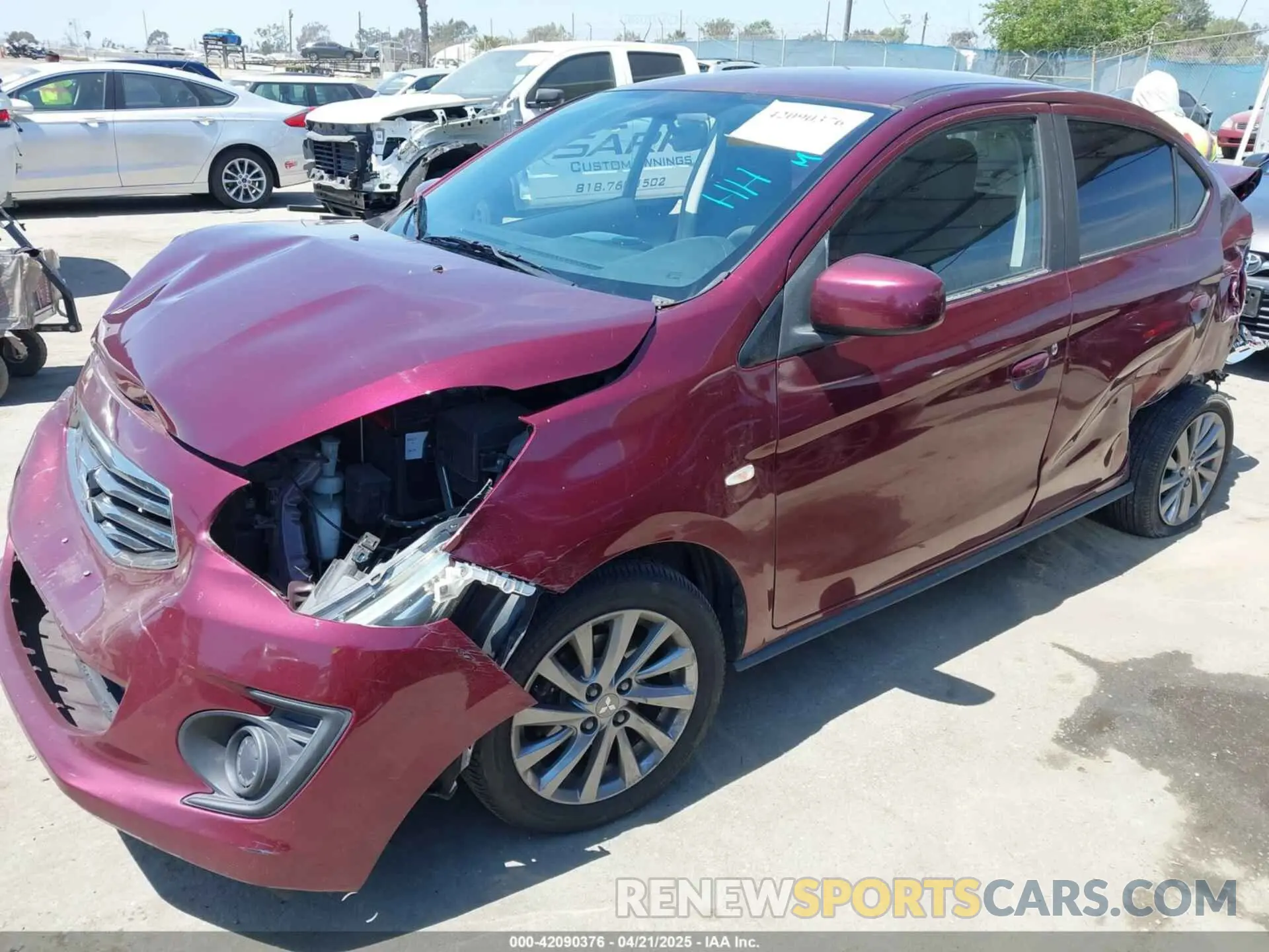 6 Photograph of a damaged car ML32F3FJ6KHF01302 MITSUBISHI MIRAGE G4 2019