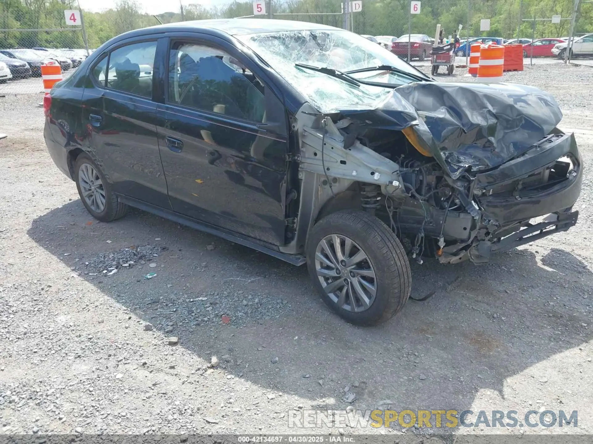 1 Photograph of a damaged car ML32F3FJ6KHF03826 MITSUBISHI MIRAGE G4 2019