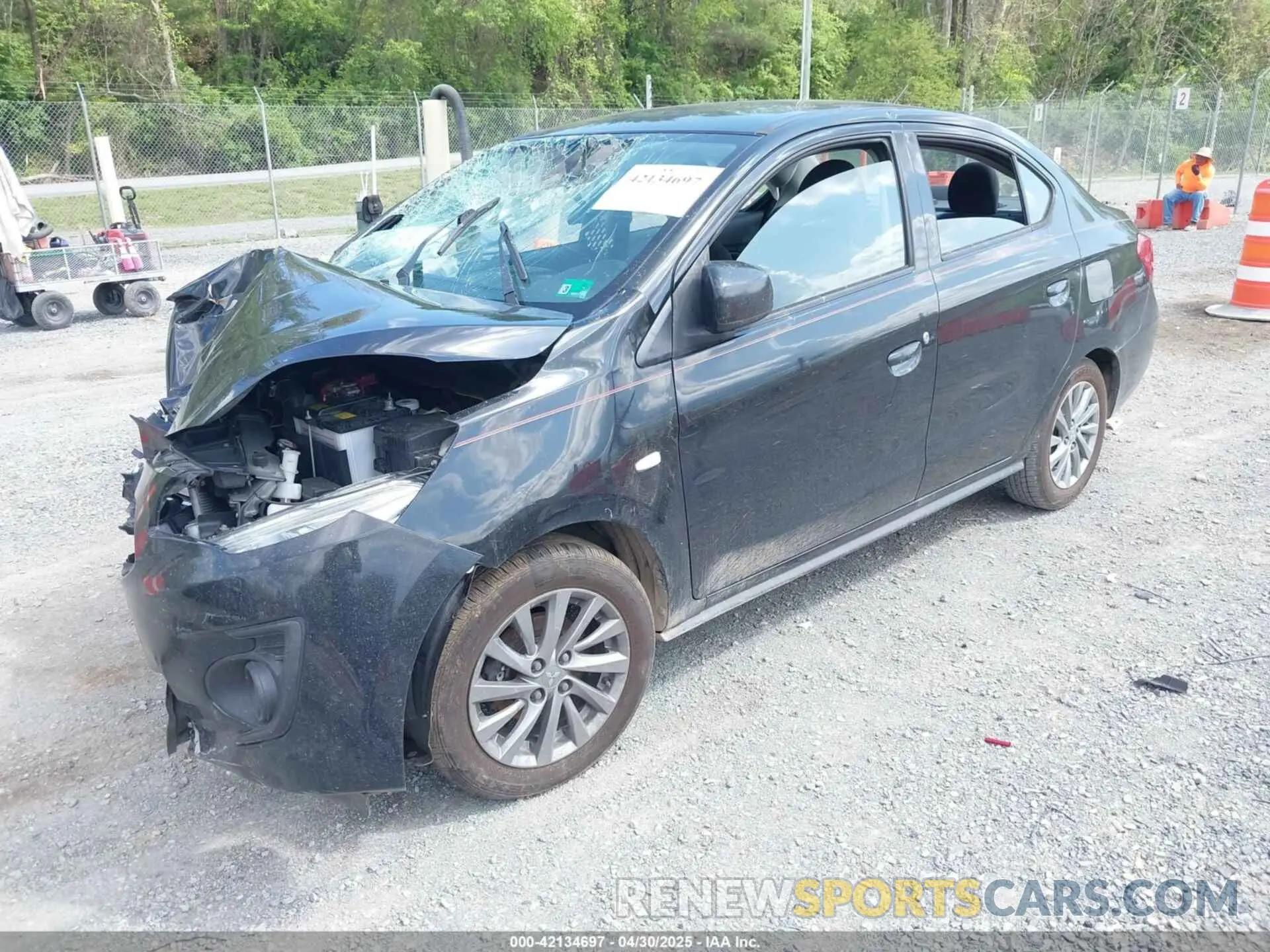 2 Photograph of a damaged car ML32F3FJ6KHF03826 MITSUBISHI MIRAGE G4 2019
