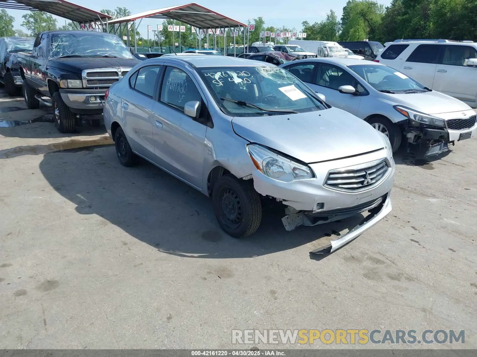 1 Photograph of a damaged car ML32F3FJ7KHF03852 MITSUBISHI MIRAGE G4 2019