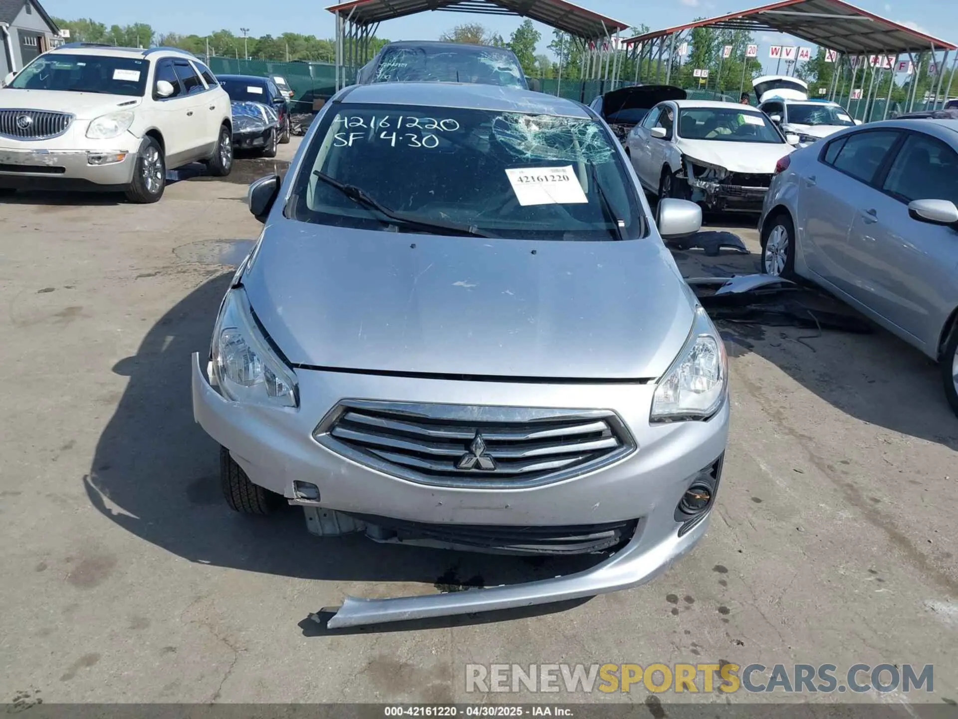 6 Photograph of a damaged car ML32F3FJ7KHF03852 MITSUBISHI MIRAGE G4 2019