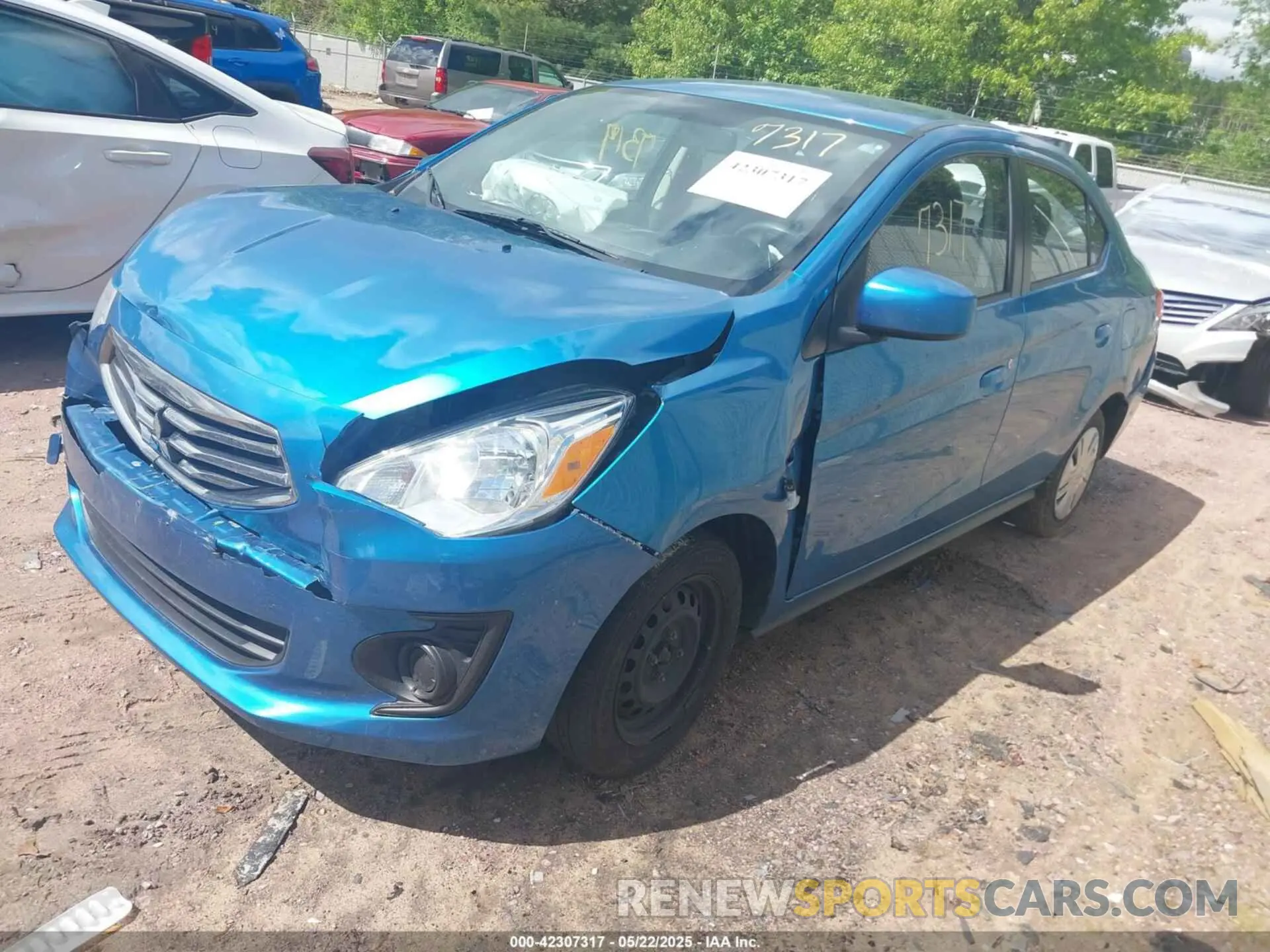 2 Photograph of a damaged car ML32F3FJ7KHF15323 MITSUBISHI MIRAGE G4 2019