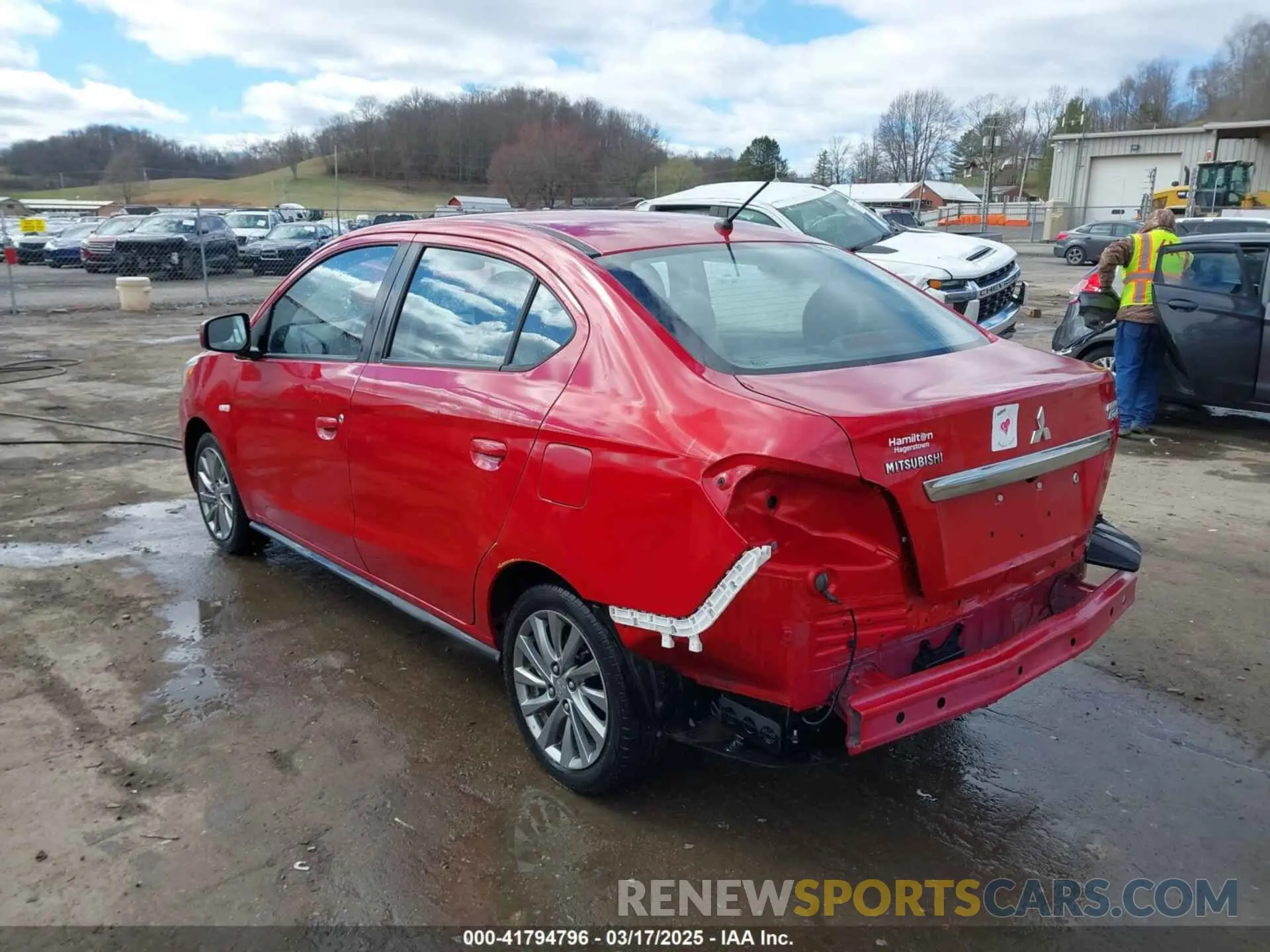 3 Photograph of a damaged car ML32F3FJ8KHF14469 MITSUBISHI MIRAGE G4 2019