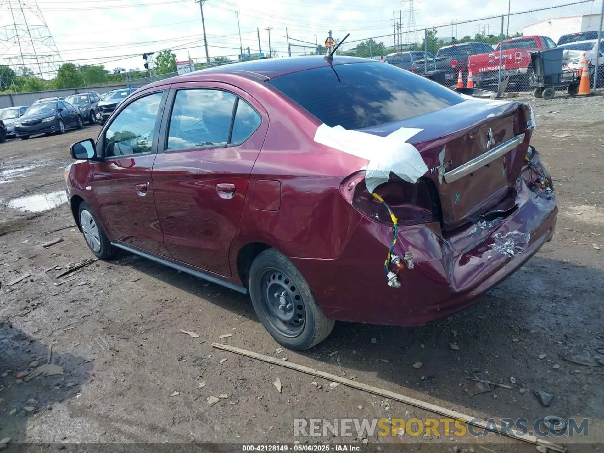 3 Photograph of a damaged car ML32F3FJ9KHF03657 MITSUBISHI MIRAGE G4 2019