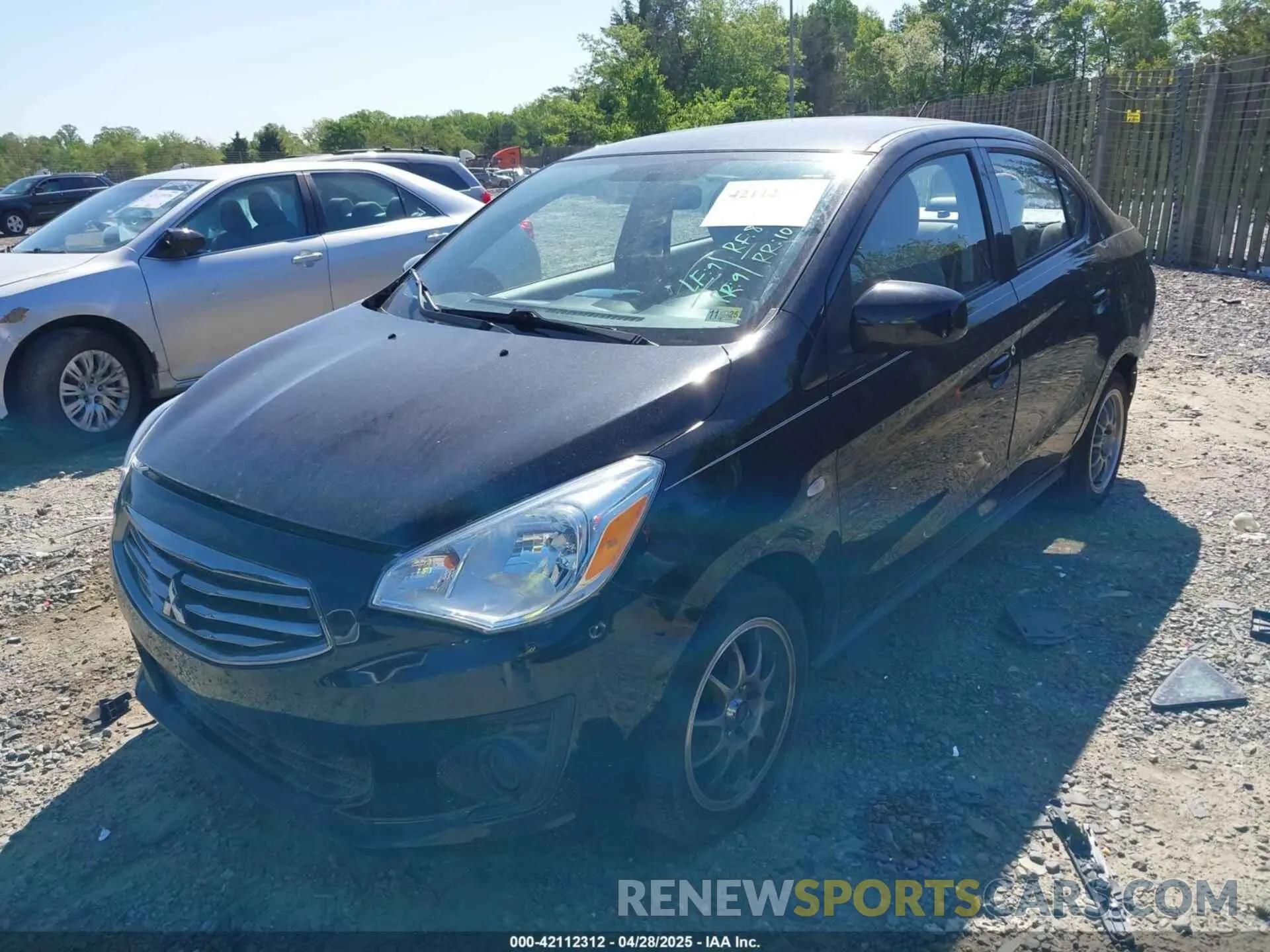 2 Photograph of a damaged car ML32F3FJ9KHF18398 MITSUBISHI MIRAGE G4 2019