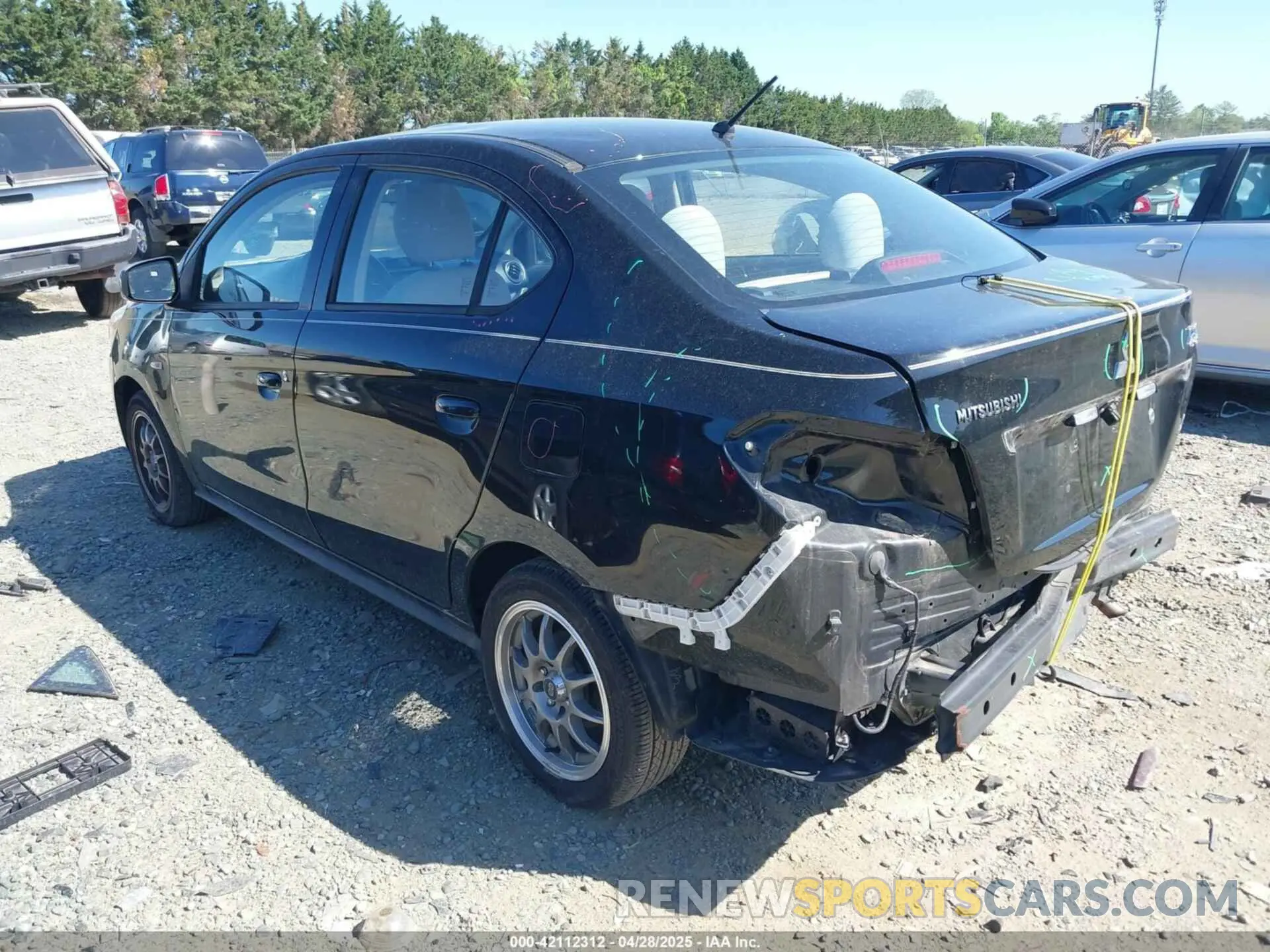 3 Photograph of a damaged car ML32F3FJ9KHF18398 MITSUBISHI MIRAGE G4 2019