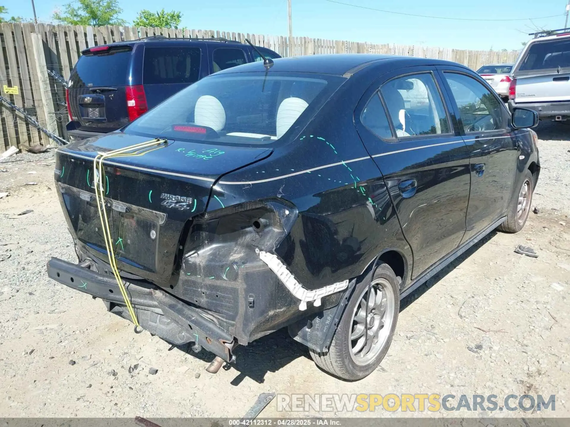 4 Photograph of a damaged car ML32F3FJ9KHF18398 MITSUBISHI MIRAGE G4 2019