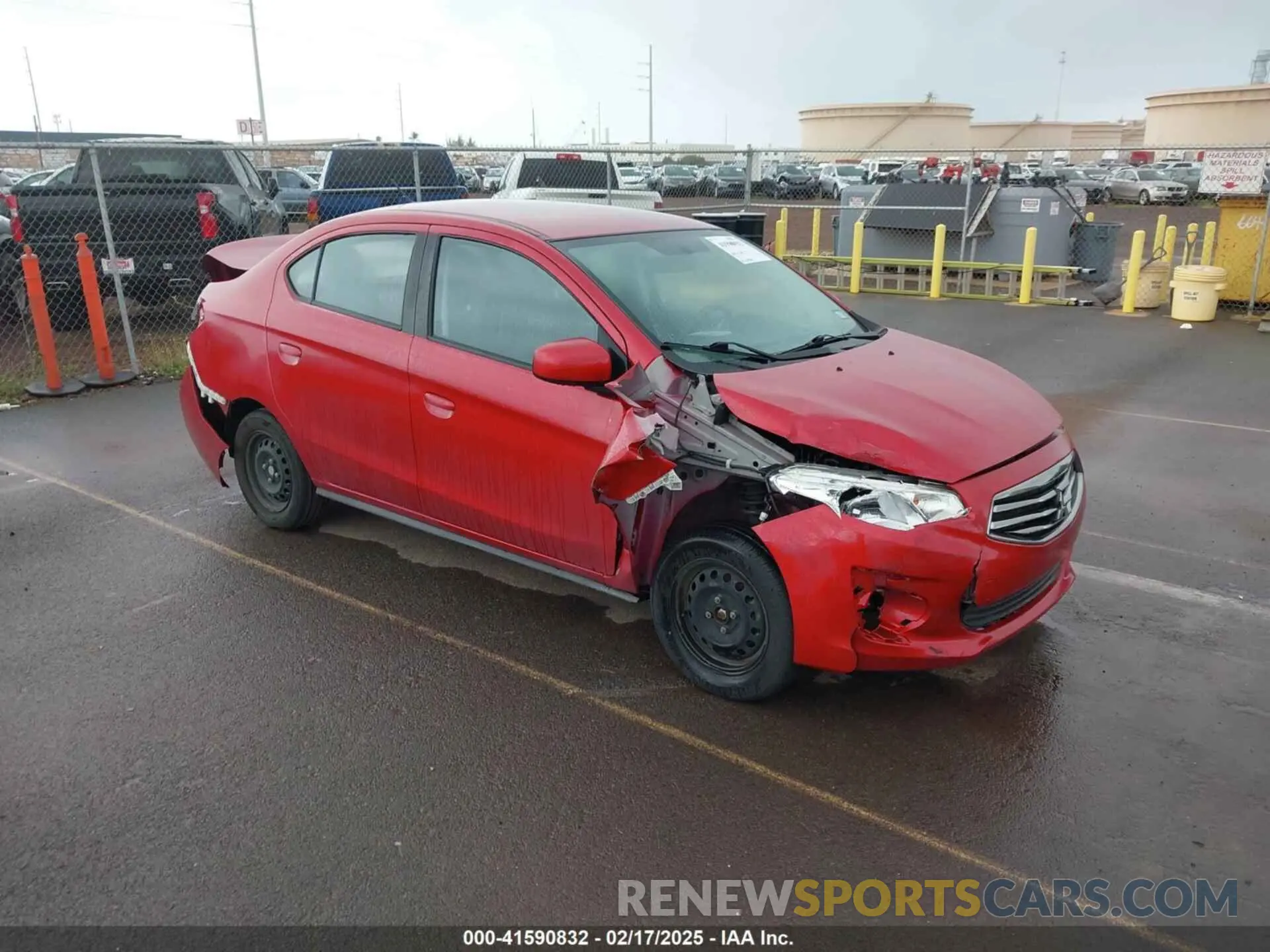 1 Photograph of a damaged car ML32F3FJXKHF15235 MITSUBISHI MIRAGE G4 2019