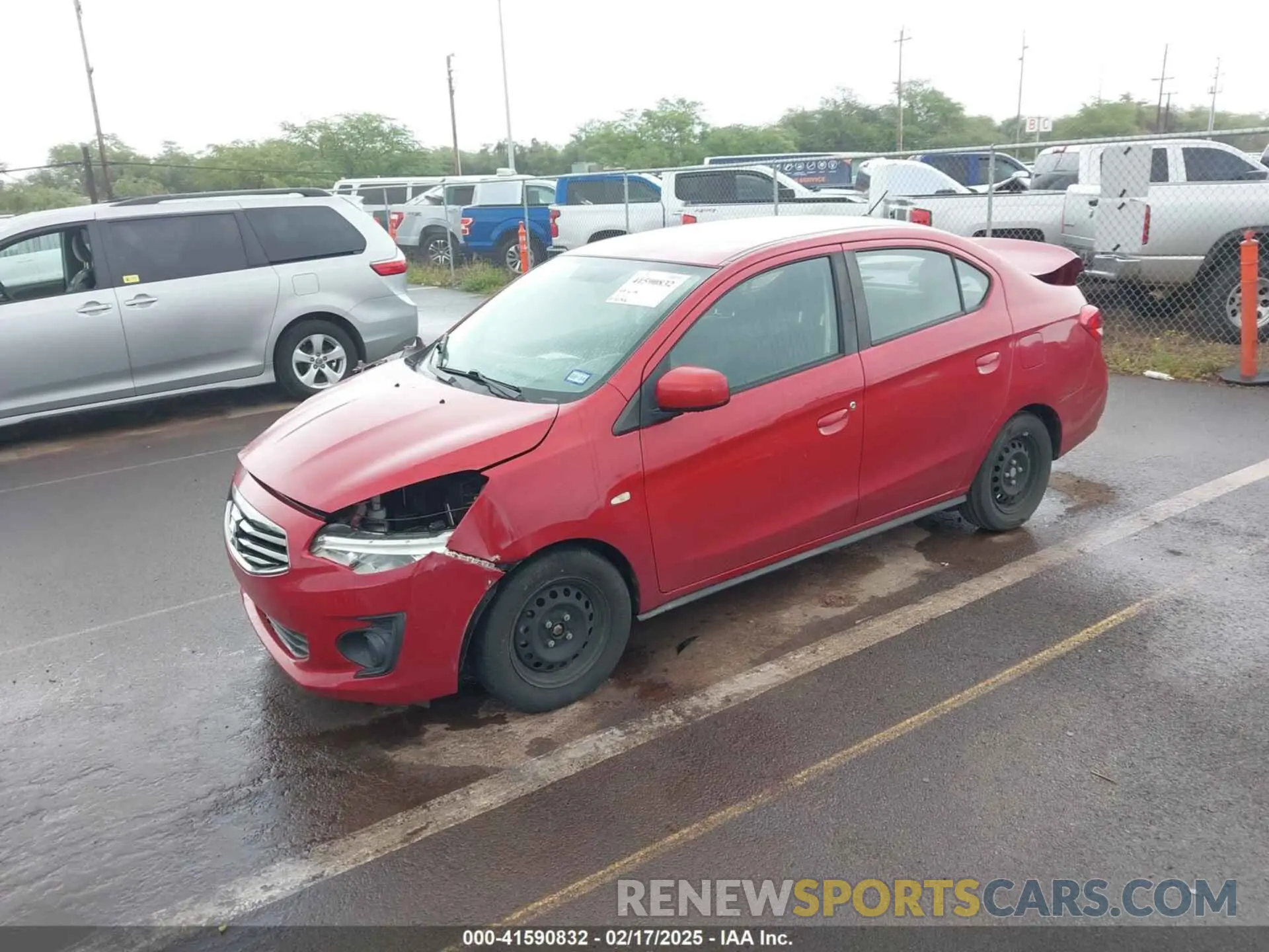 2 Photograph of a damaged car ML32F3FJXKHF15235 MITSUBISHI MIRAGE G4 2019
