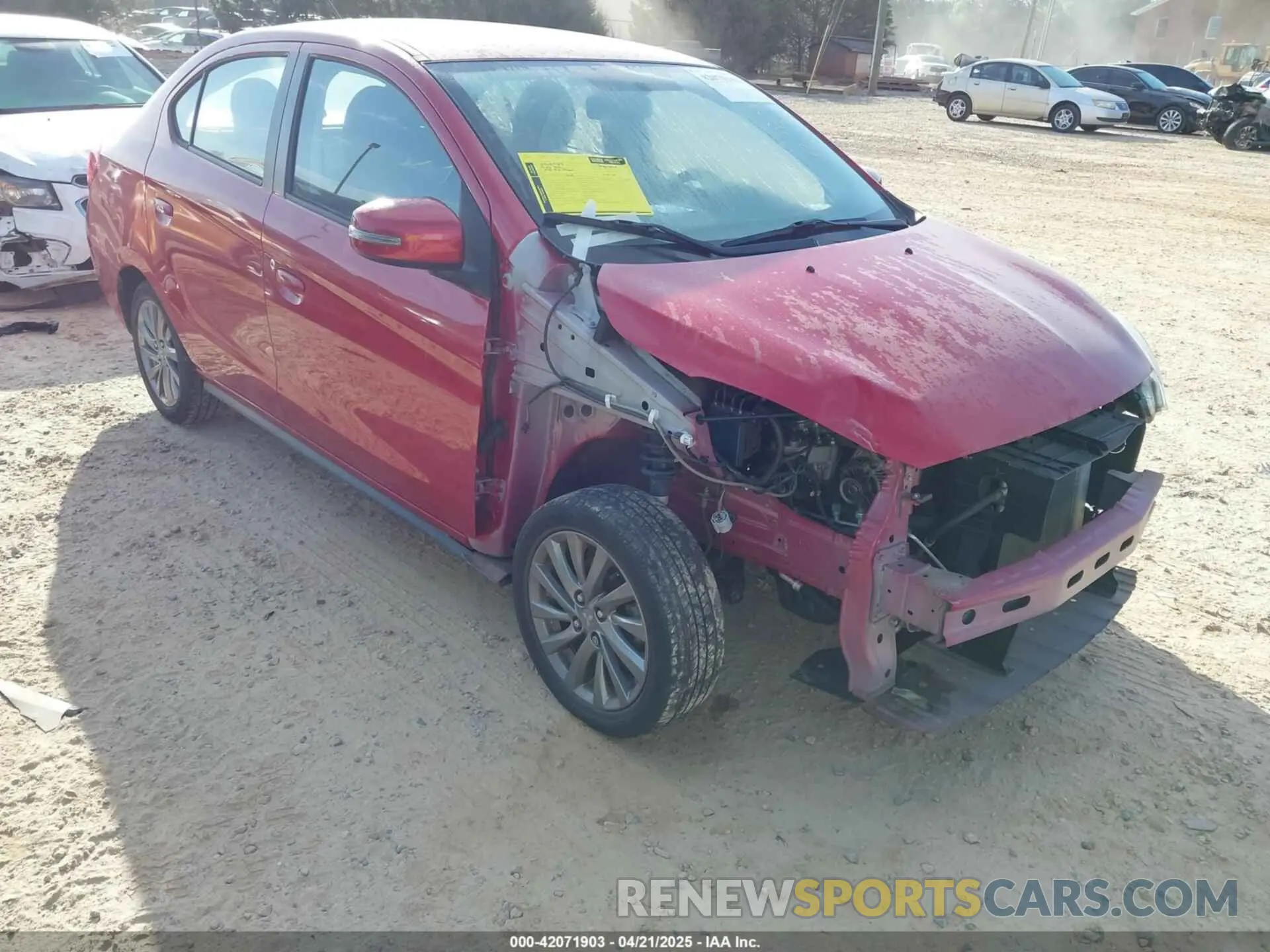 1 Photograph of a damaged car ML32F4FJ6KHF04626 MITSUBISHI MIRAGE G4 2019