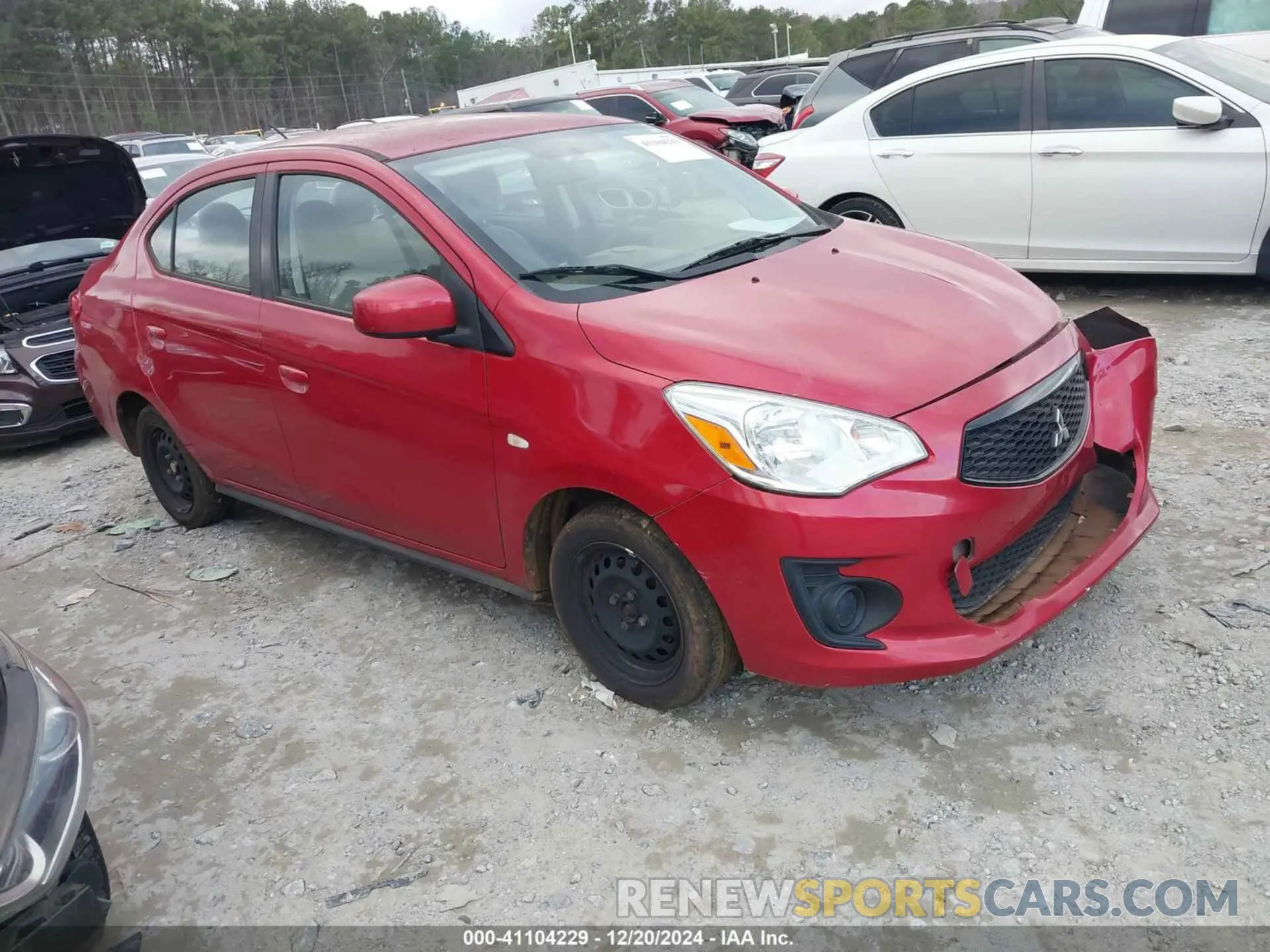 1 Photograph of a damaged car ML32F3FJ1LHF06604 MITSUBISHI MIRAGE G4 2020