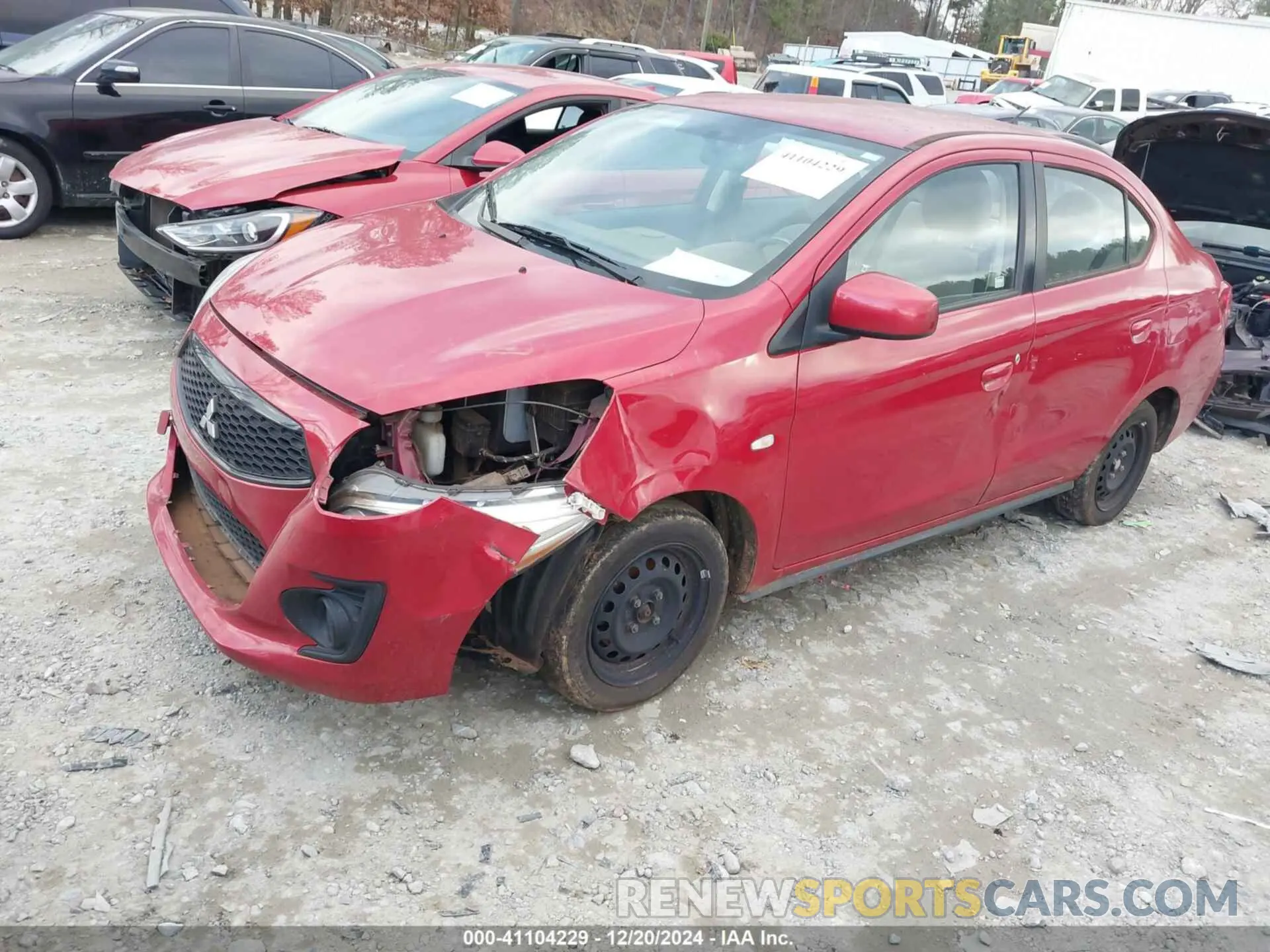 2 Photograph of a damaged car ML32F3FJ1LHF06604 MITSUBISHI MIRAGE G4 2020