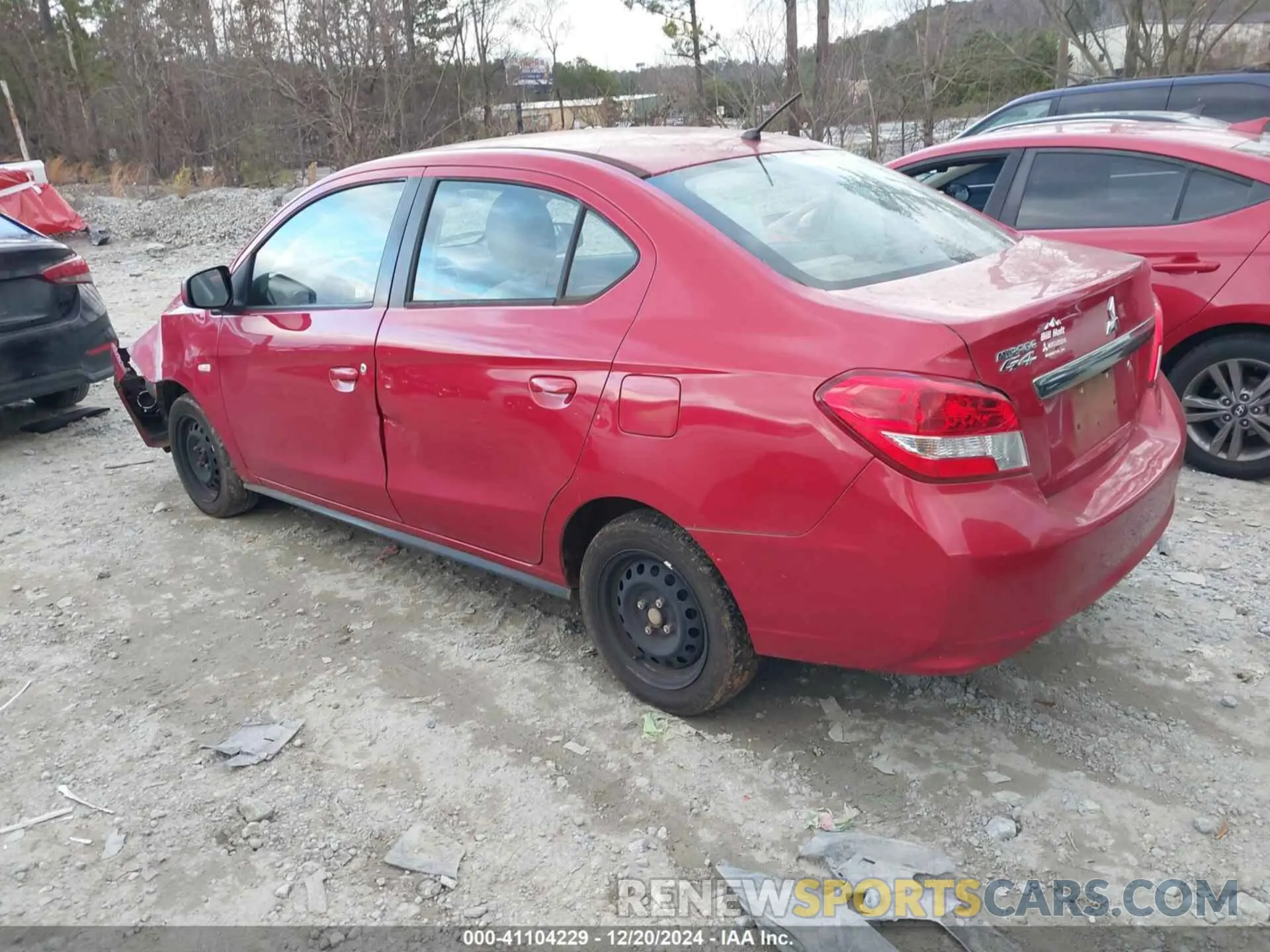 3 Photograph of a damaged car ML32F3FJ1LHF06604 MITSUBISHI MIRAGE G4 2020
