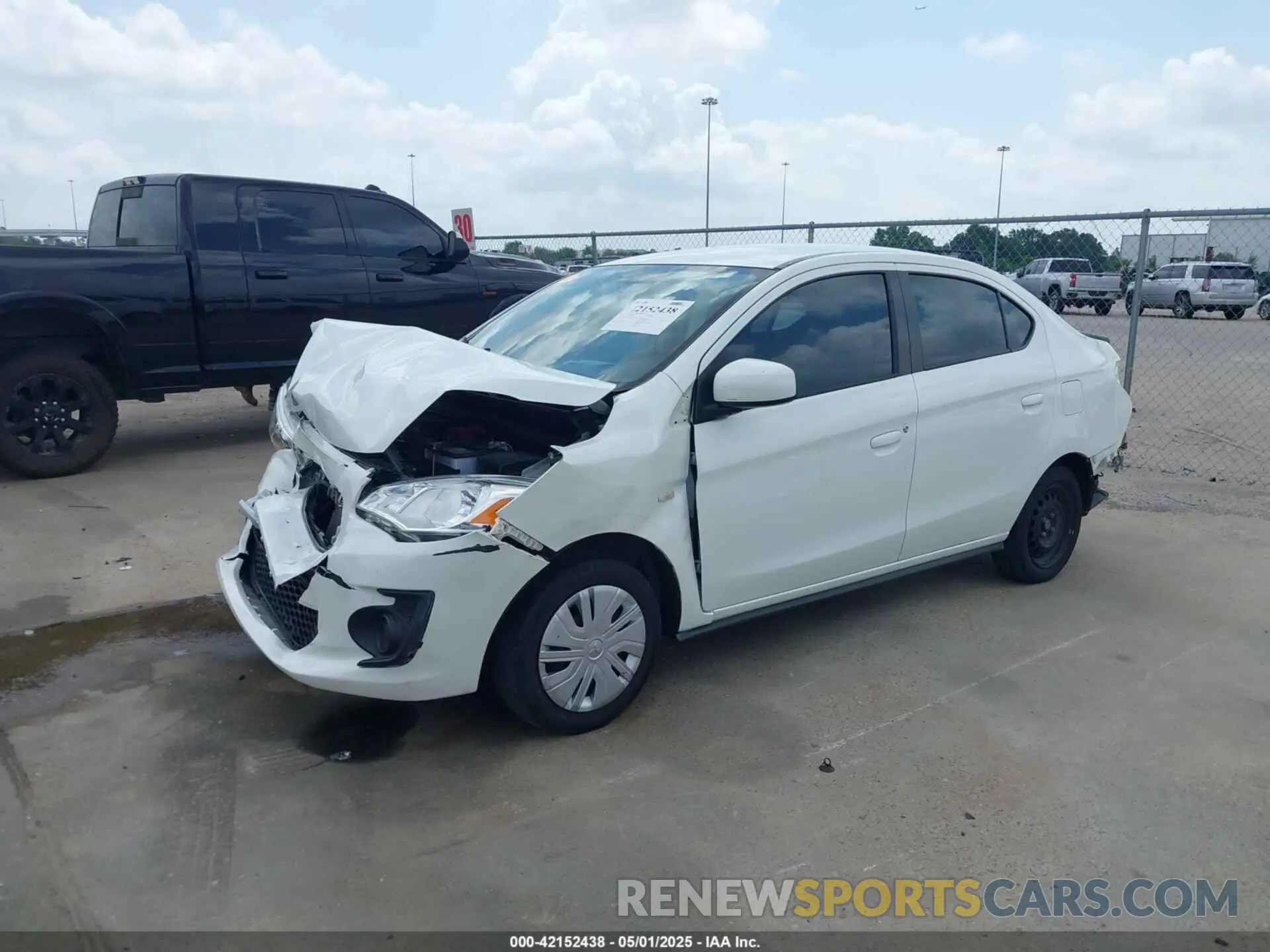 2 Photograph of a damaged car ML32F3FJ2LHF04490 MITSUBISHI MIRAGE G4 2020