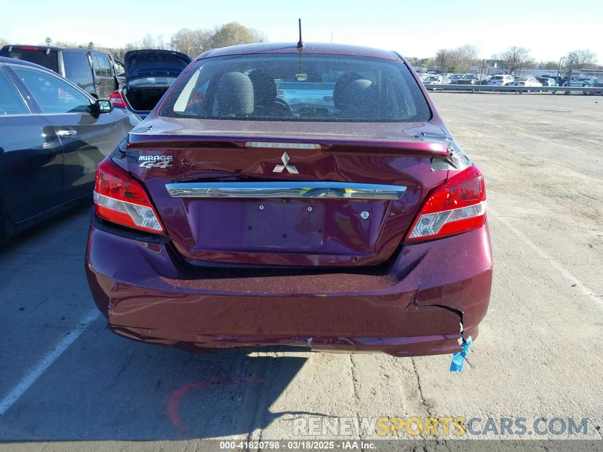 6 Photograph of a damaged car ML32F3FJ3LHF00531 MITSUBISHI MIRAGE G4 2020