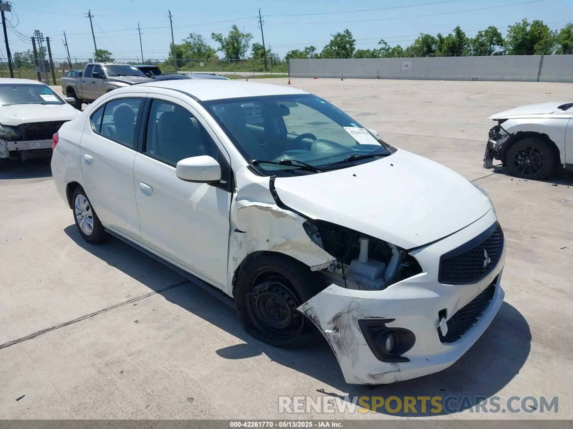 1 Photograph of a damaged car ML32F3FJ4LHF09268 MITSUBISHI MIRAGE G4 2020