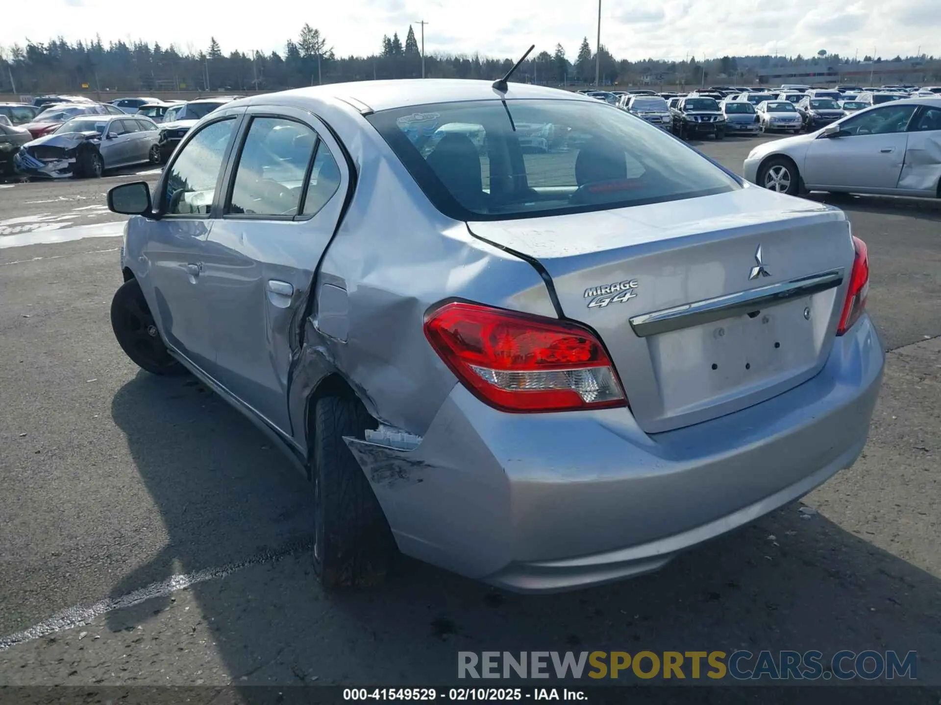 3 Photograph of a damaged car ML32F3FJ5LHF03267 MITSUBISHI MIRAGE G4 2020